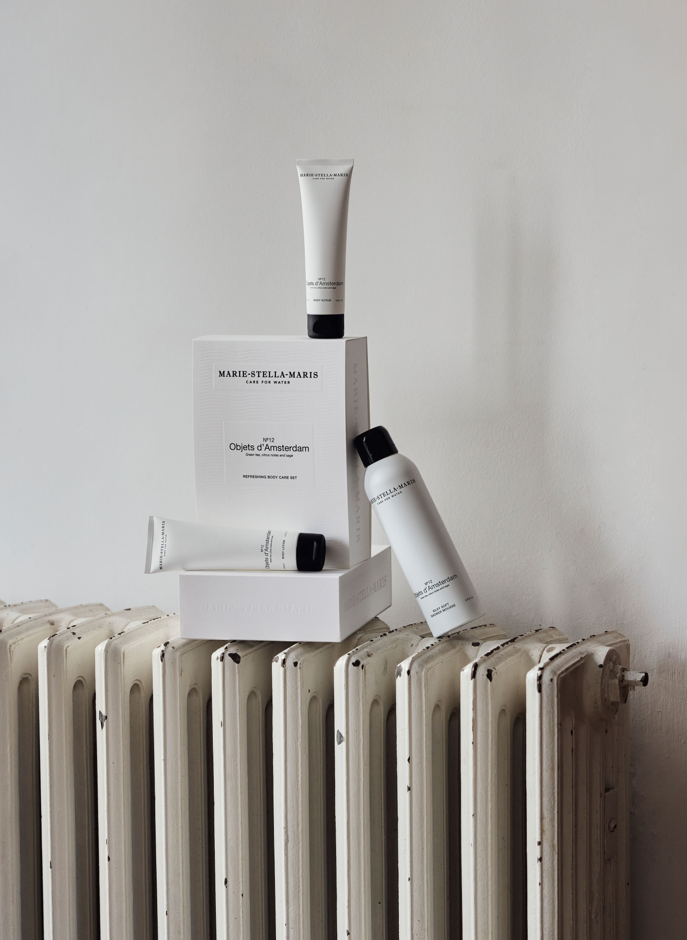 MARIE-STELLA-MARIS Péče o tělo OBJETS D'AMSTERDAM: sprchový krém, tělový peeling, tělové mléko: BÍLÁ / ČERNÁ