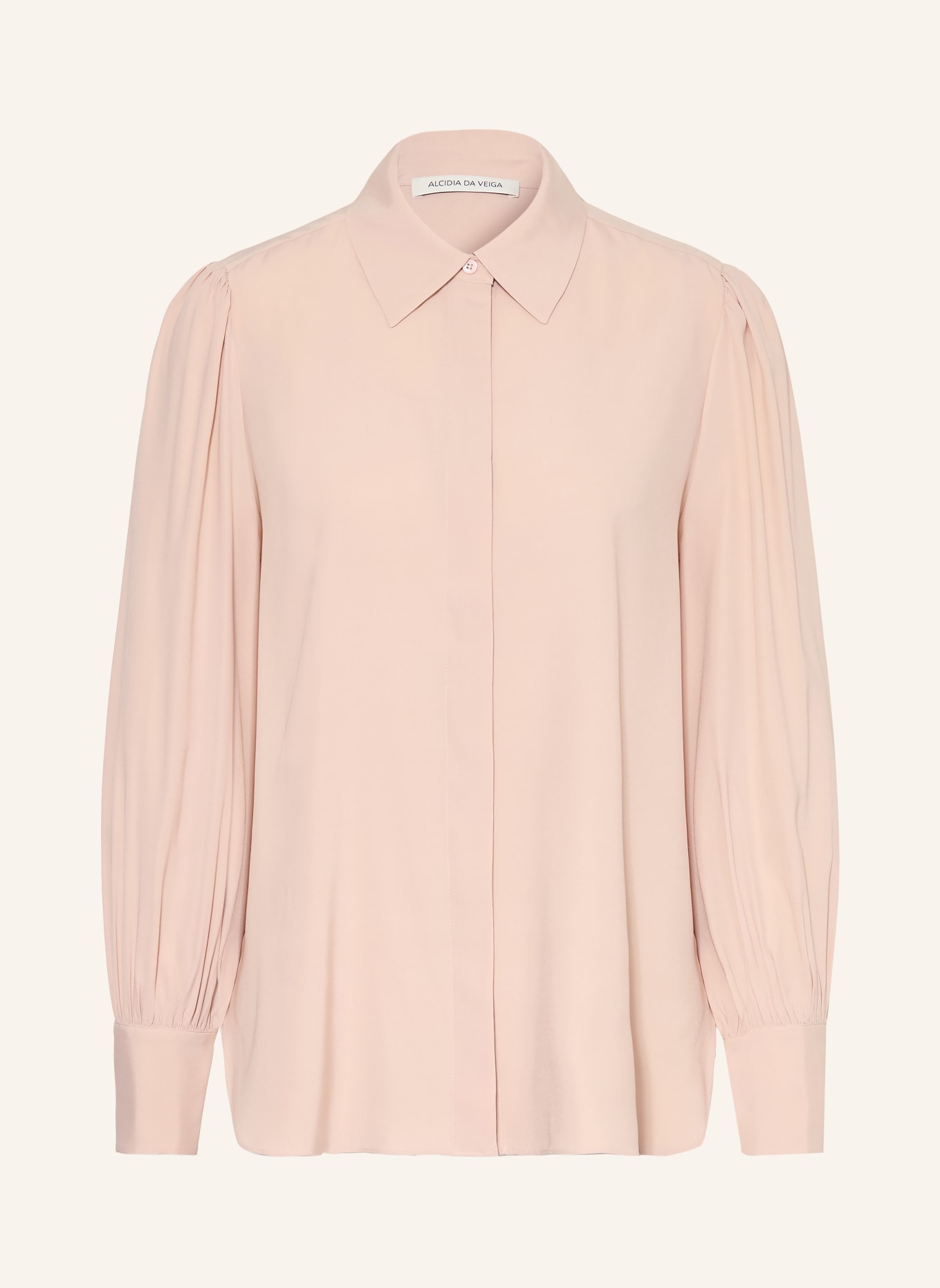 Alcidia da Veiga Silk shirt blouse: LIGHT ORANGE
