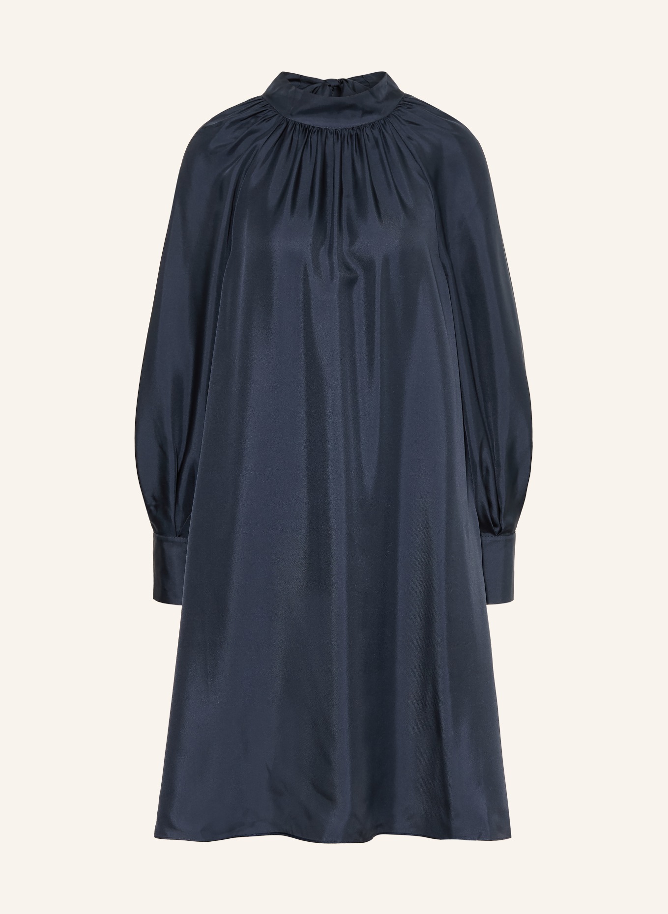 Alcidia da Veiga hedvábné šaty: TMAVĚ MODRÁ