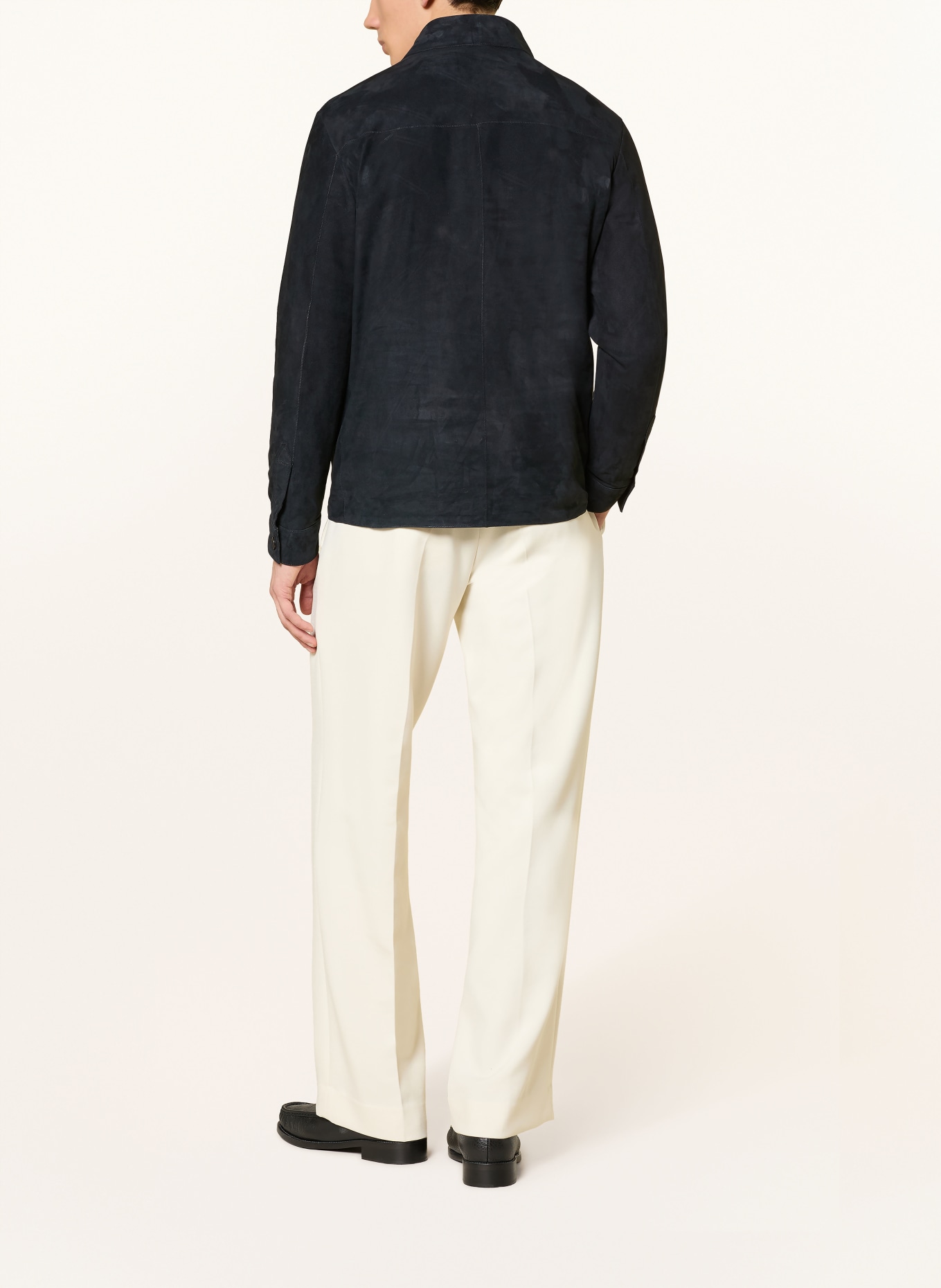 ARMA Kurtka skórzana DINO: GRANATOWY