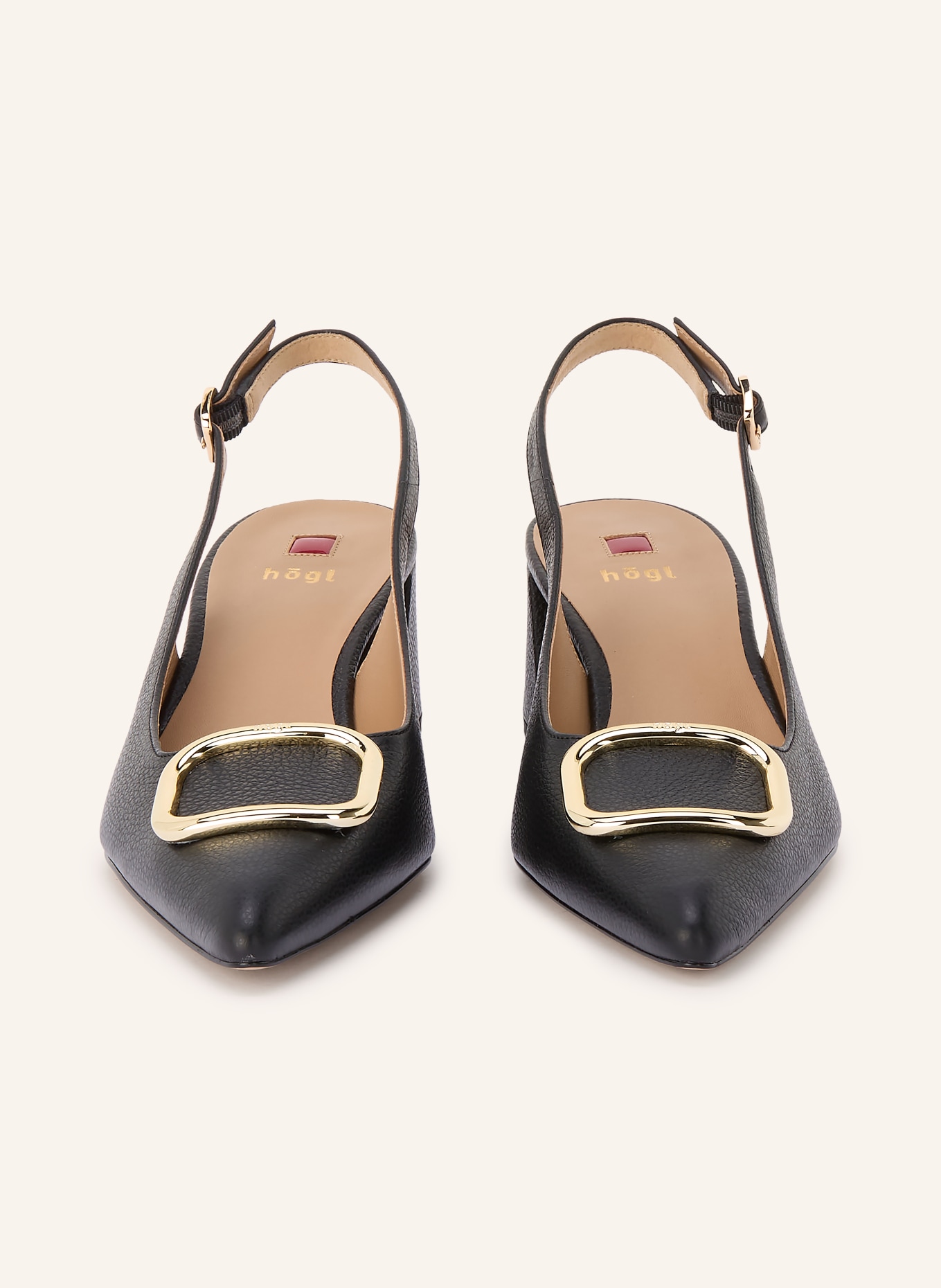 Högl Slingpumps: SCHWARZ / GOLD