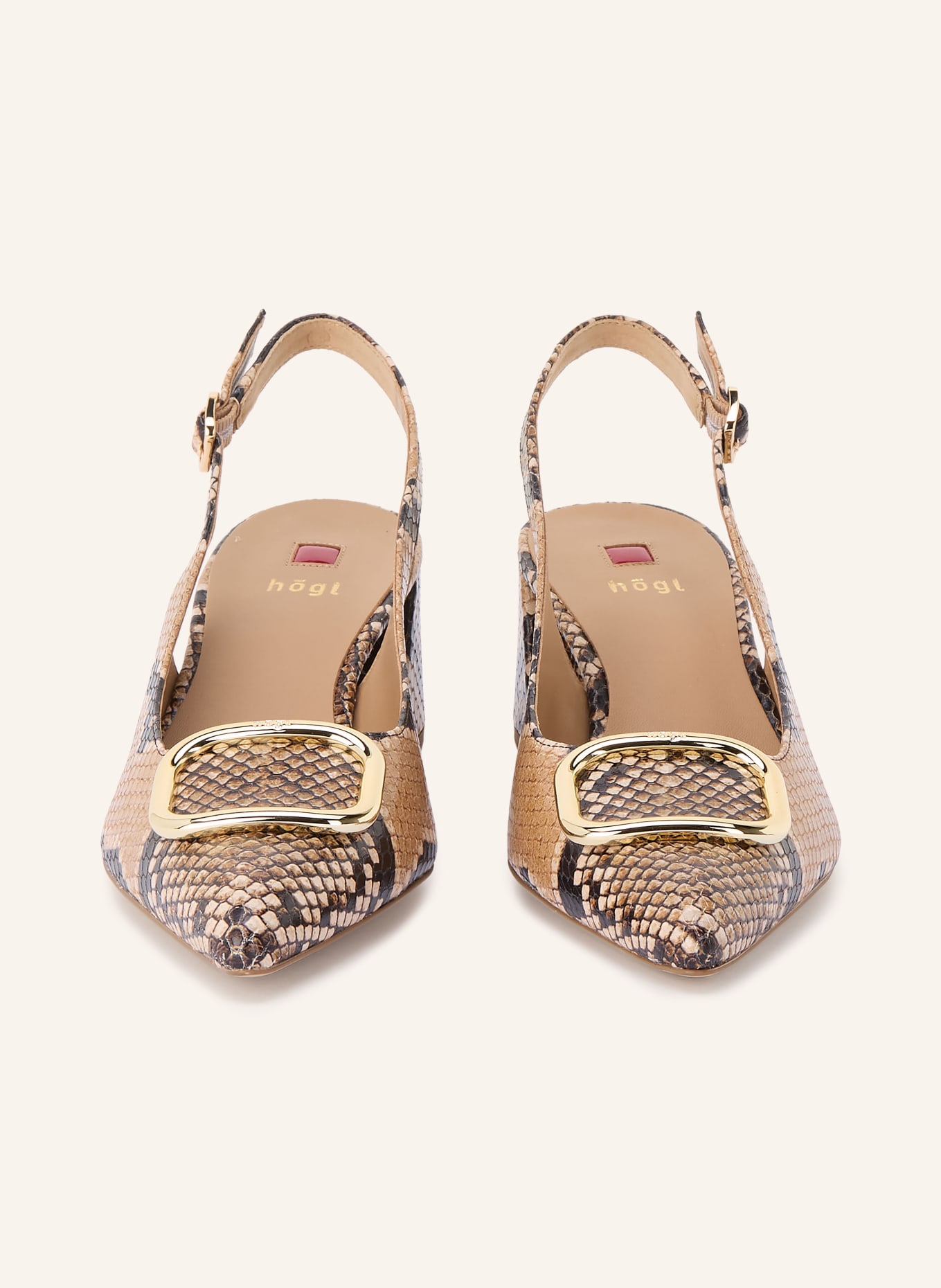 Högl Slingpumps: CAMEL / GOLD / DUNKELBRAUN