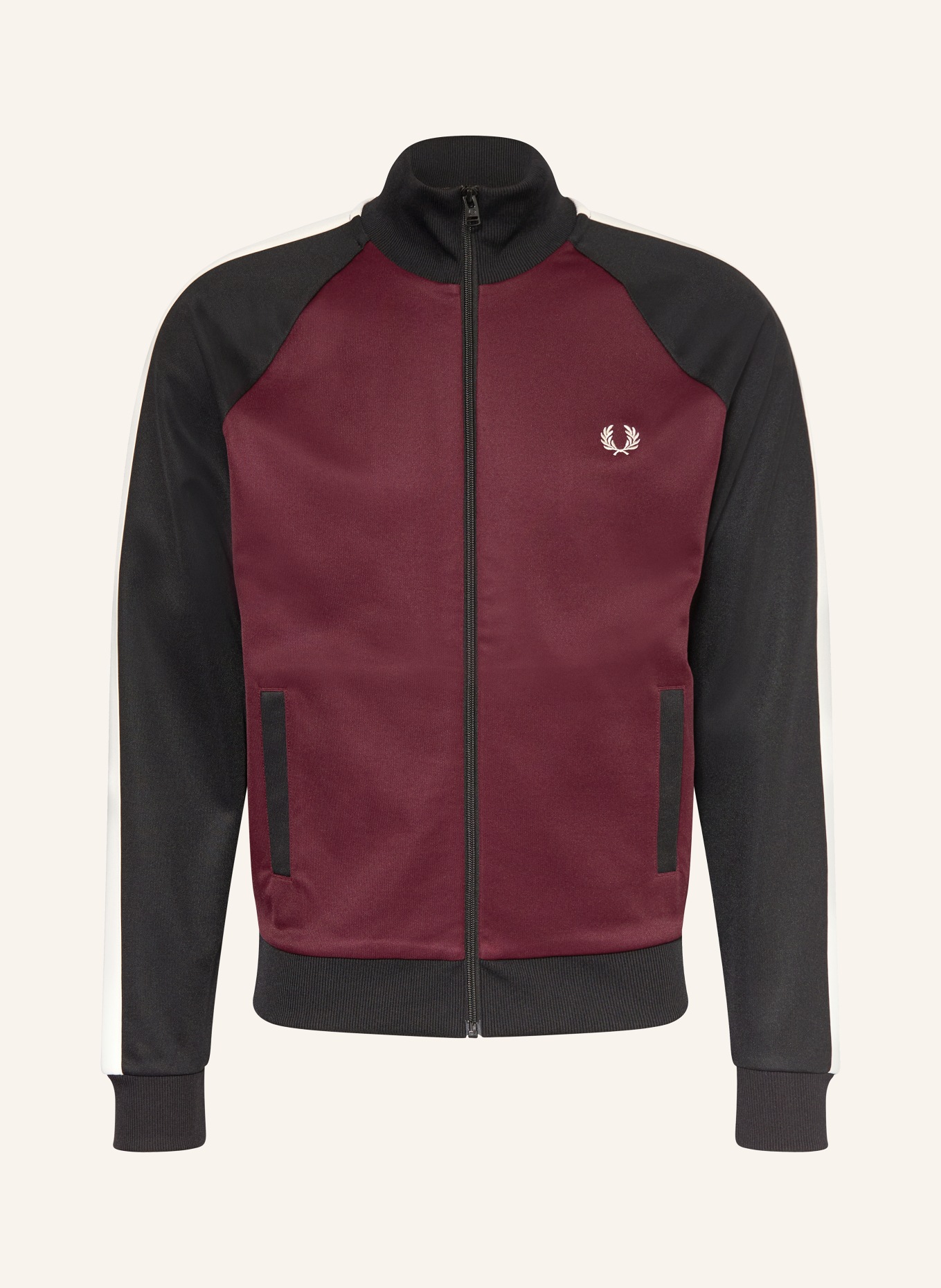 FRED PERRY Trainingsjacke: SCHWARZ