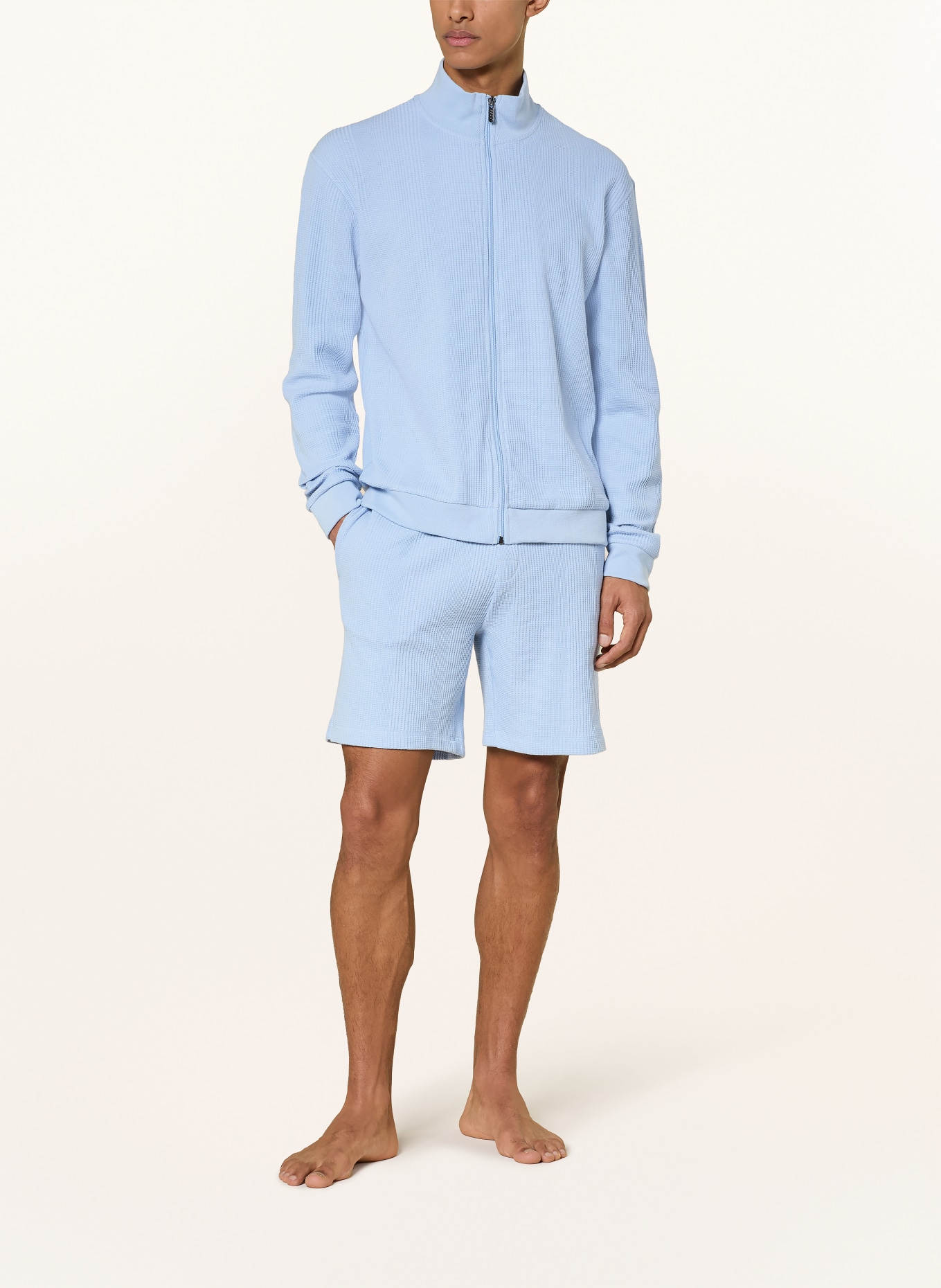 BOSS Lounge-Jacke: HELLBLAU