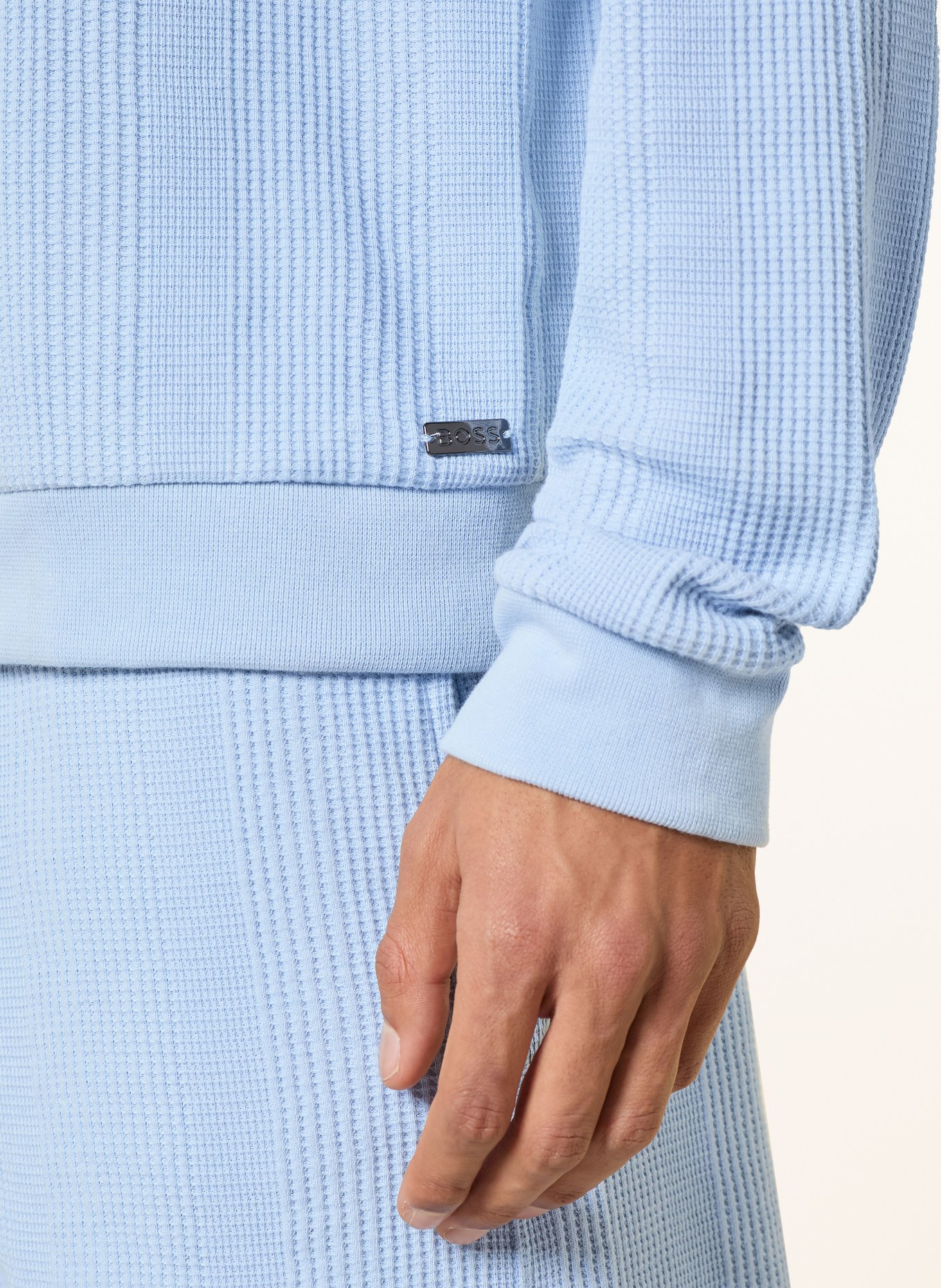 BOSS Lounge-Jacke: HELLBLAU