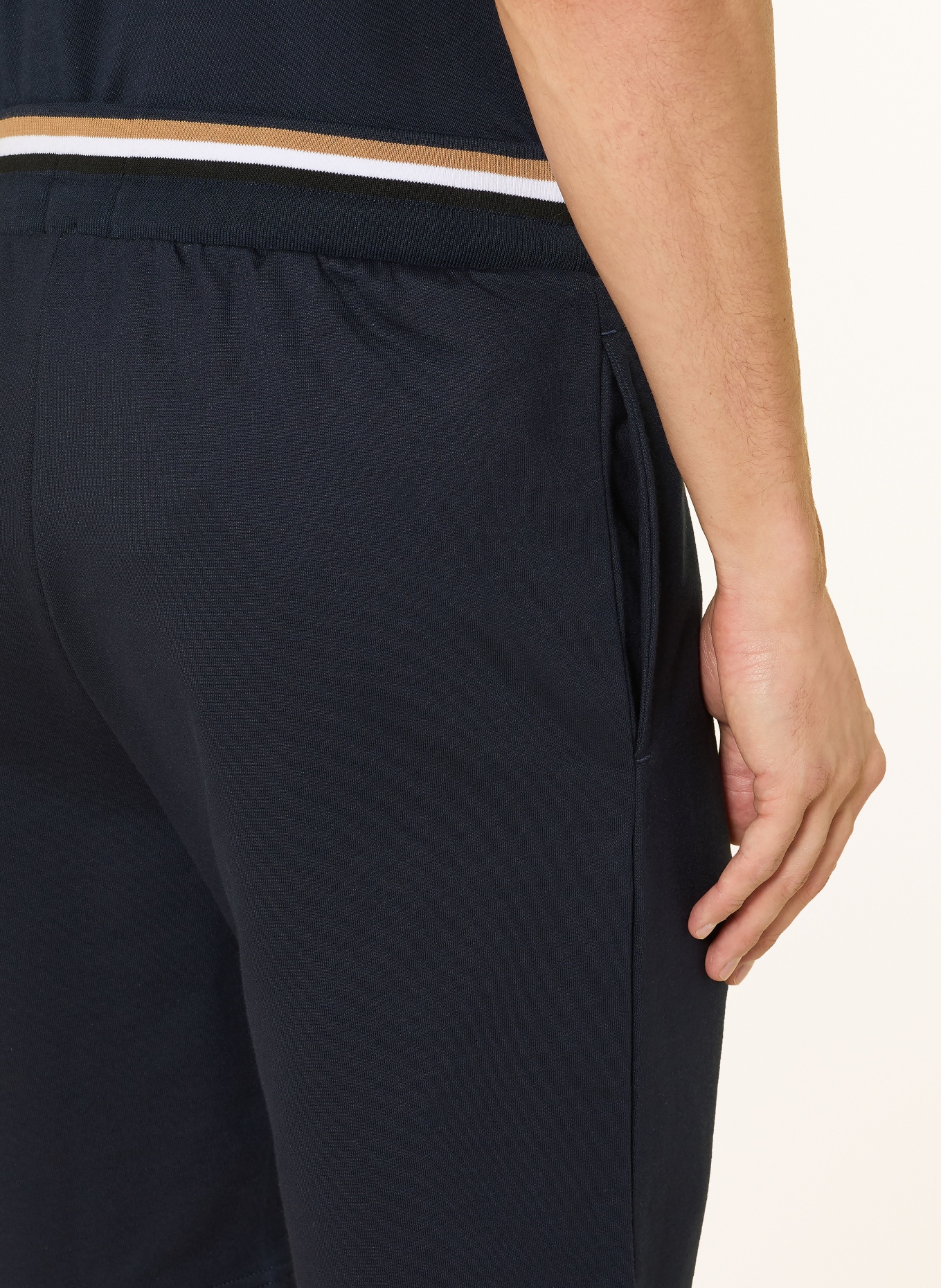 BOSS Lounge-Sweatshorts ICONIC: DUNKELBLAU