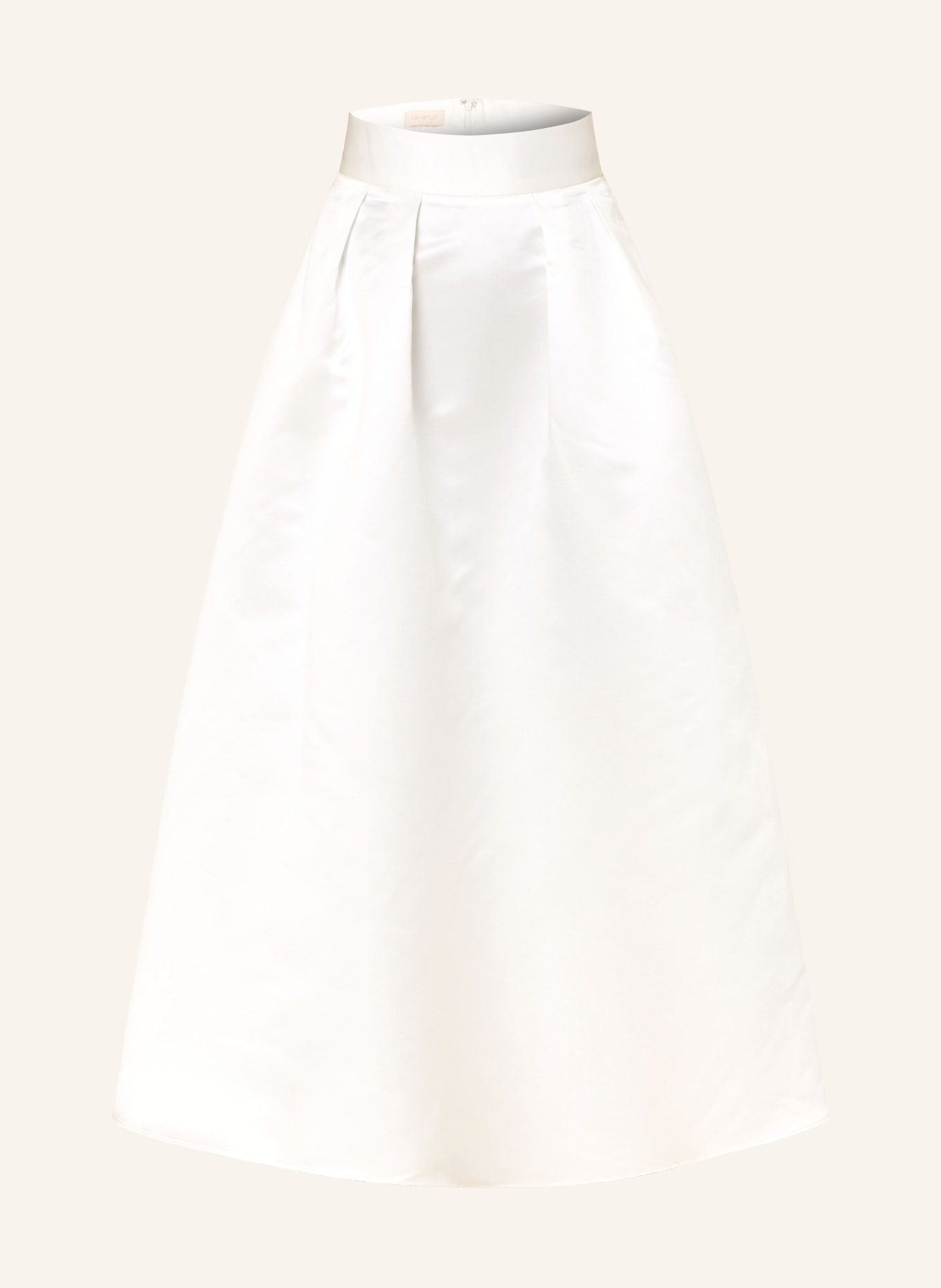 APART Saténová sukně: BÍLÁ
