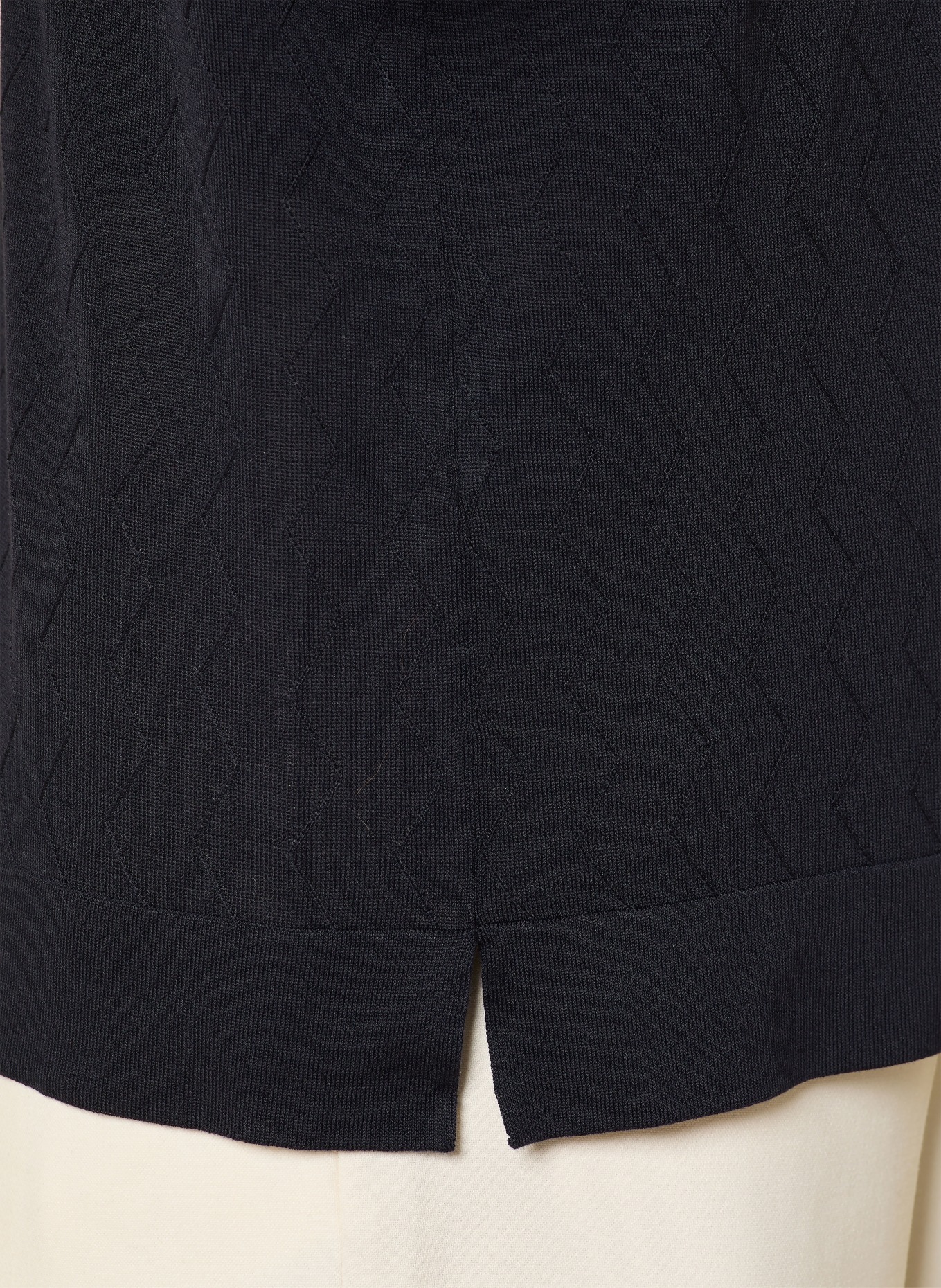 Officine Générale Polo en maille: BLEU FONCÉ