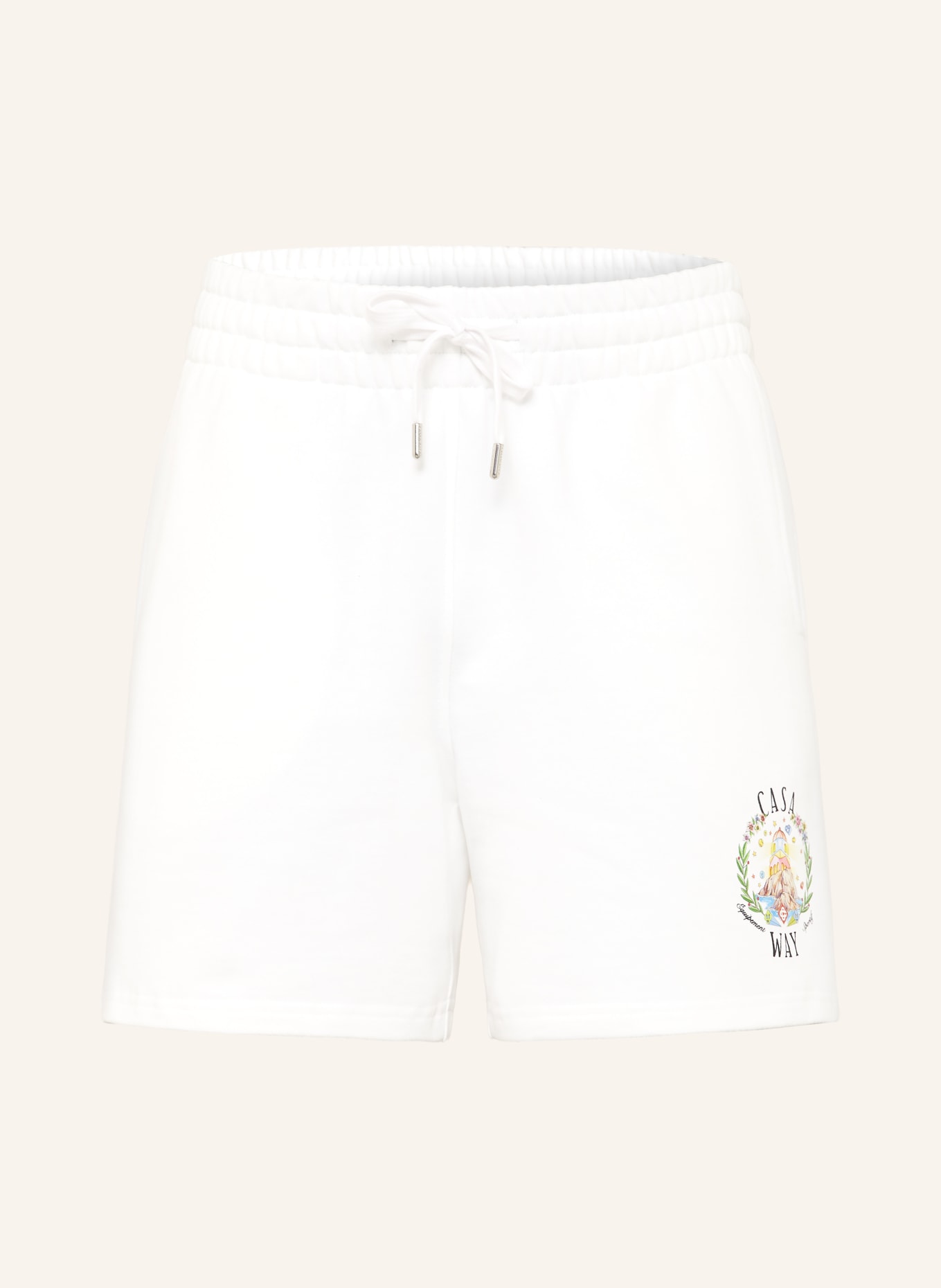 Casablanca CASA WAY Sweat Shorts: WHITE