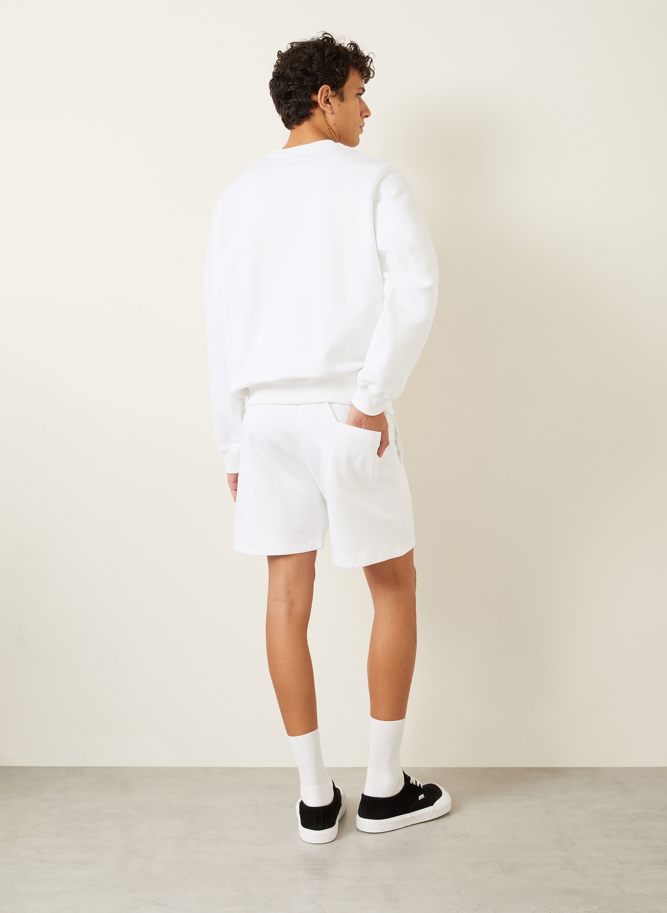 Casablanca CASA WAY Sweat Shorts: WHITE