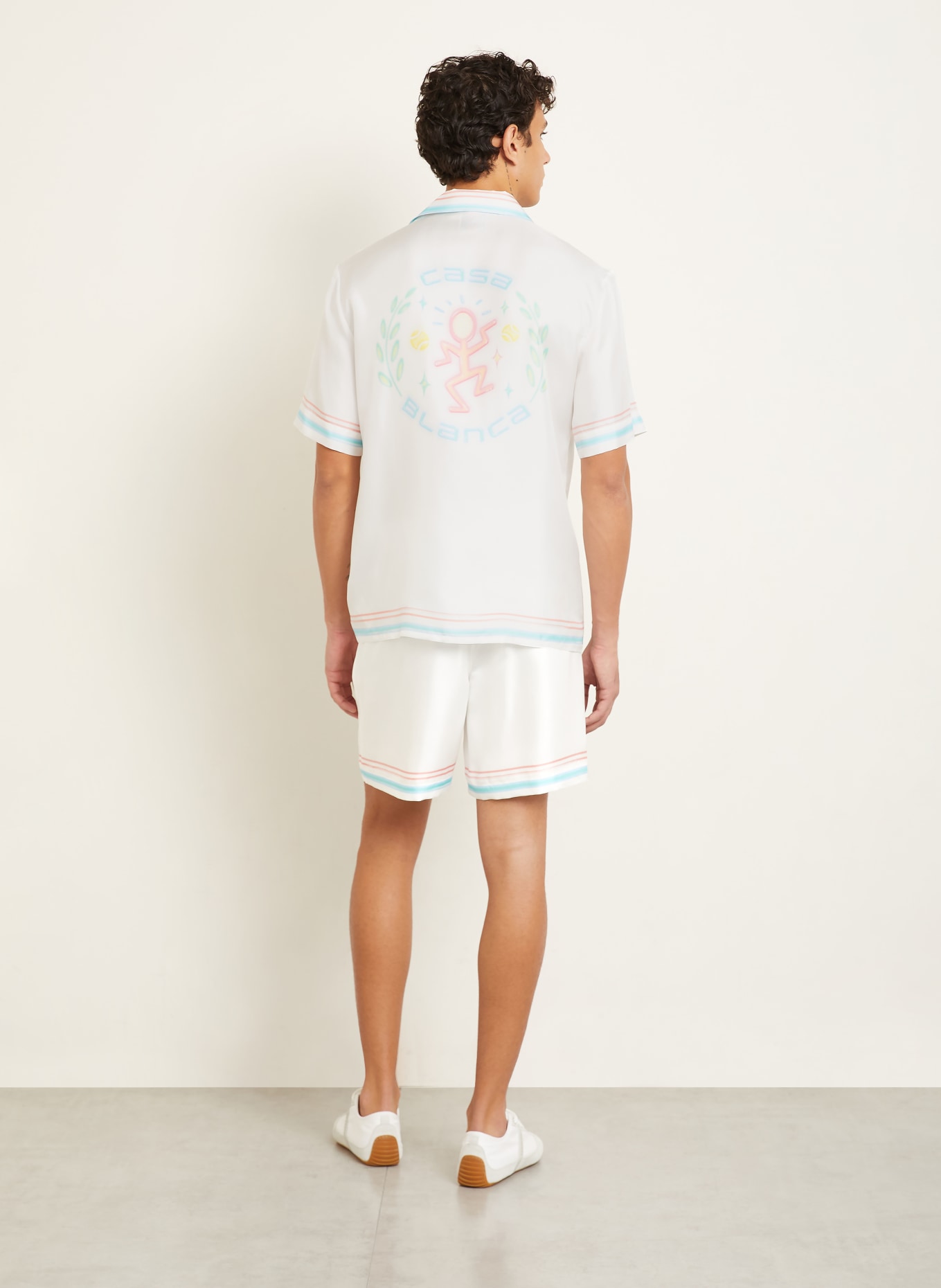 Casablanca Seidenshorts DANCE JOY: WEISS / HELLROT / HELLBLAU