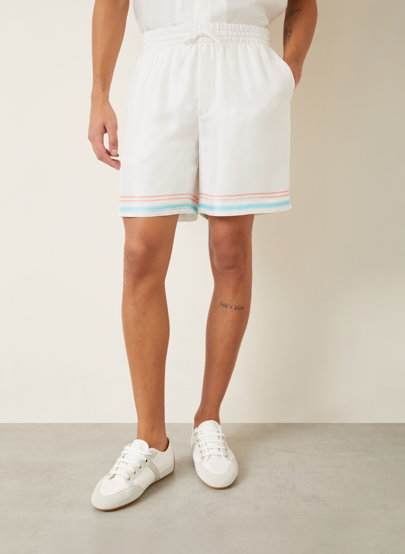 Casablanca Seidenshorts DANCE JOY: WEISS / HELLROT / HELLBLAU