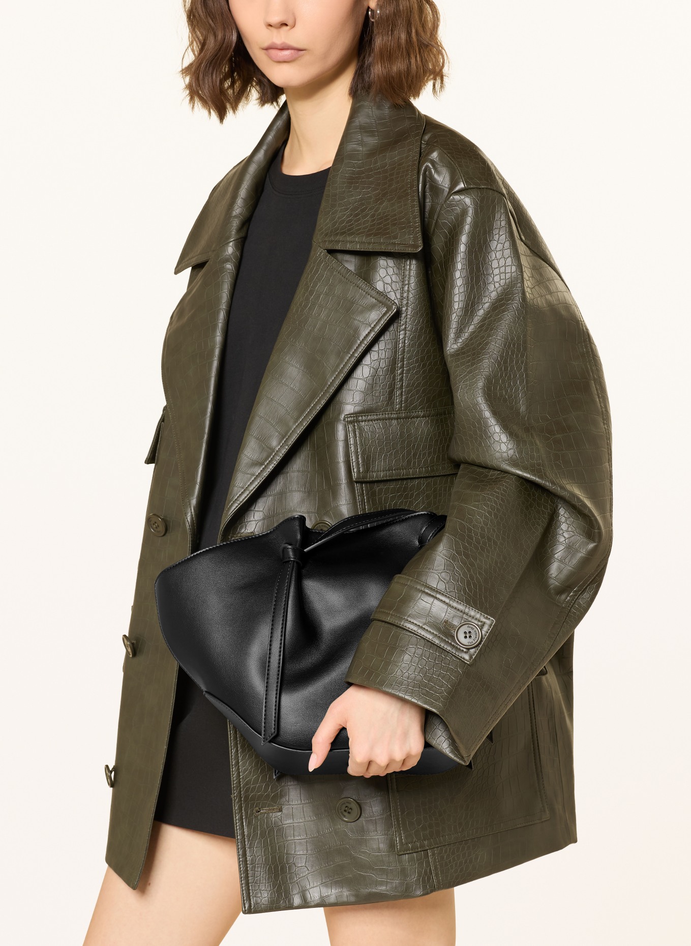 SEIDENFELT Shopper RYD MEDIUM: BLACK