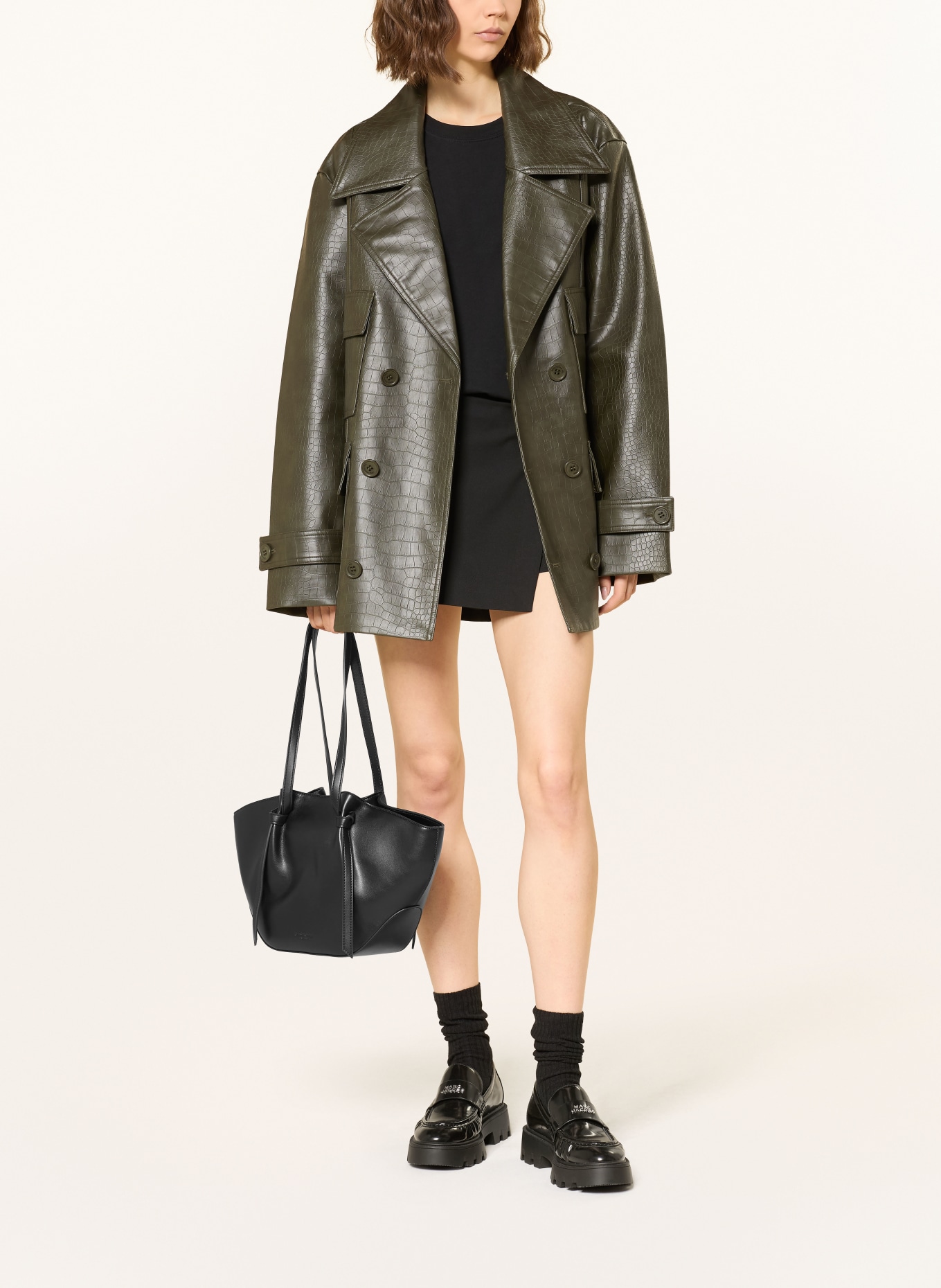 SEIDENFELT Shopper RYD MEDIUM: BLACK