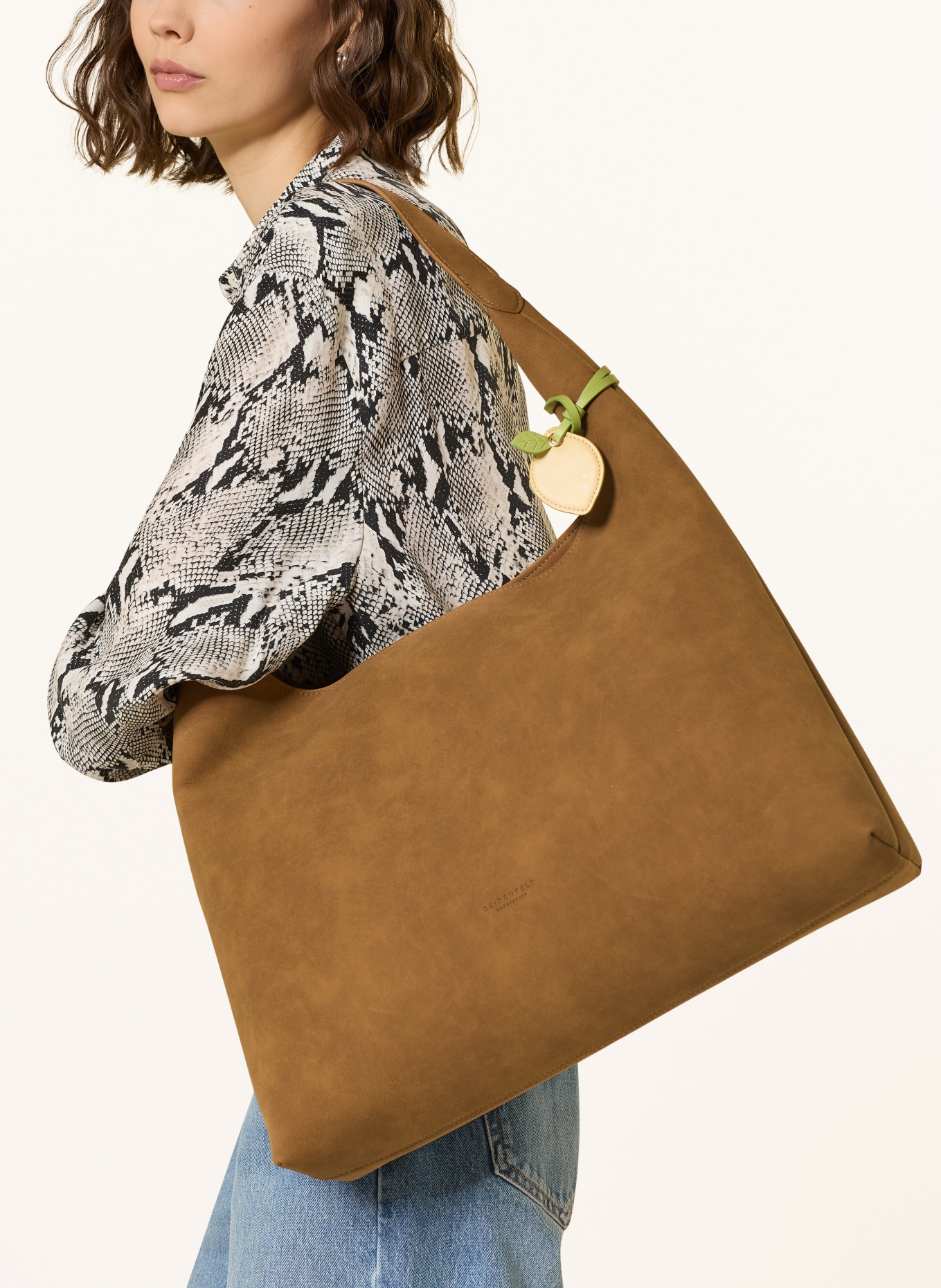 SEIDENFELT Shopper NIBE: CAMEL