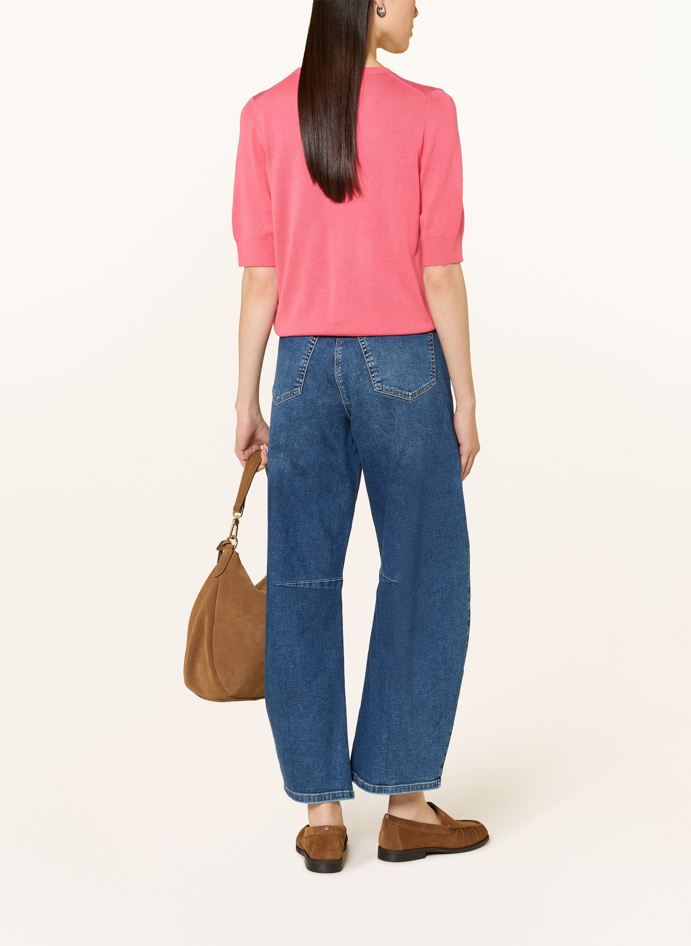 REPEAT koszulka z dzianiny: JASNOCZERWONY