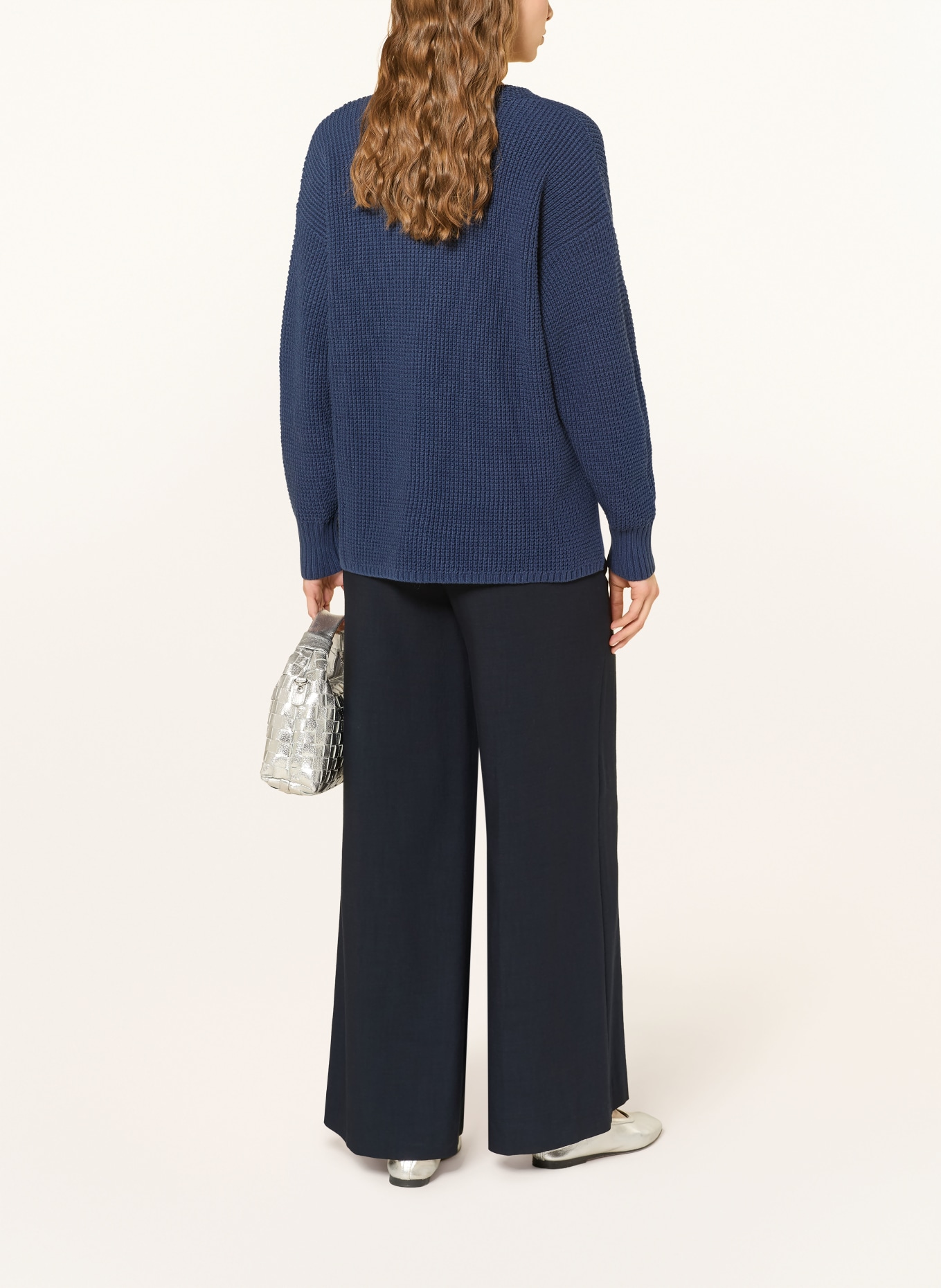 REPEAT Strickjacke: DUNKELBLAU