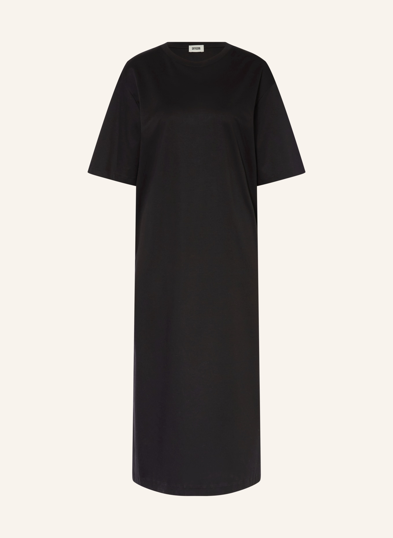 DRYKORN CALANYA jersey dress: BLACK
