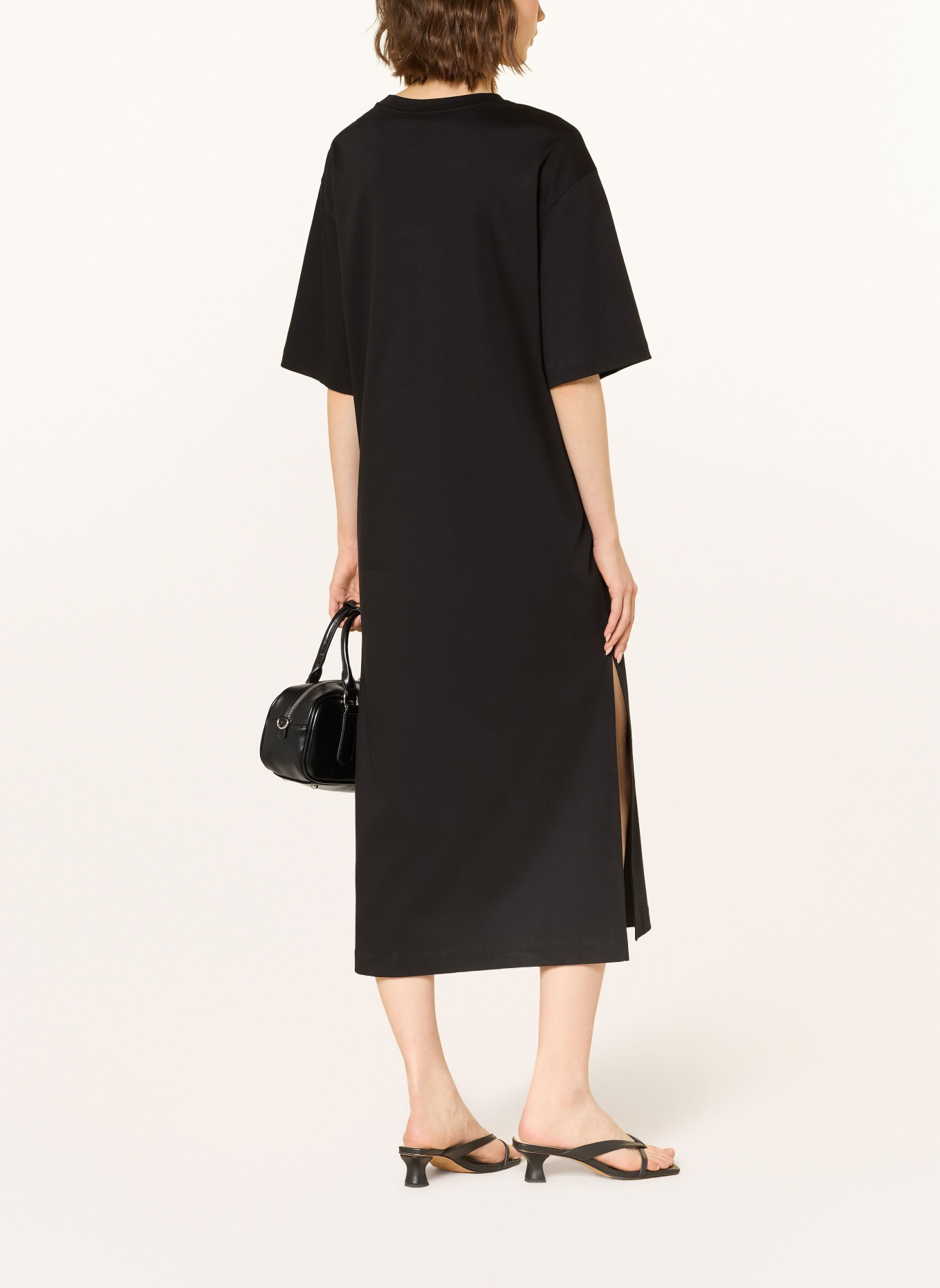 DRYKORN CALANYA jersey dress: BLACK