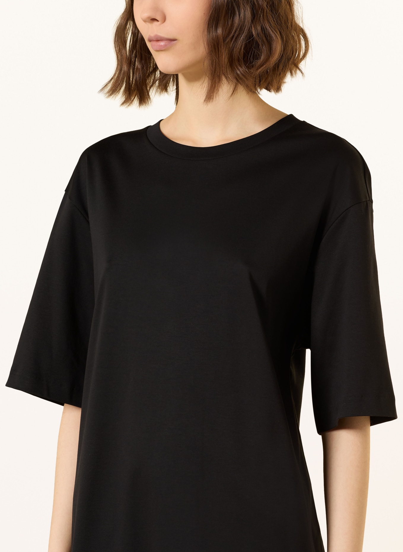 DRYKORN CALANYA jersey dress: BLACK