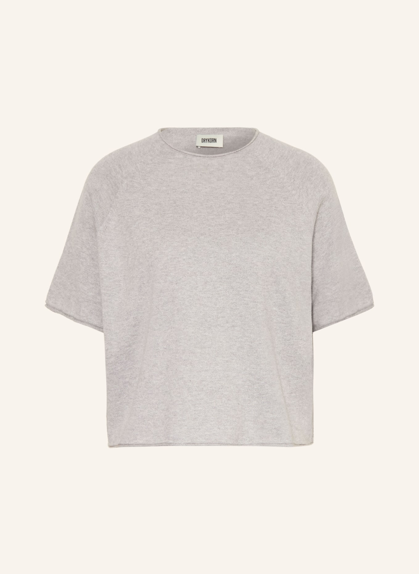 DRYKORN Pletené tričko MOENY: ŠEDÁ
