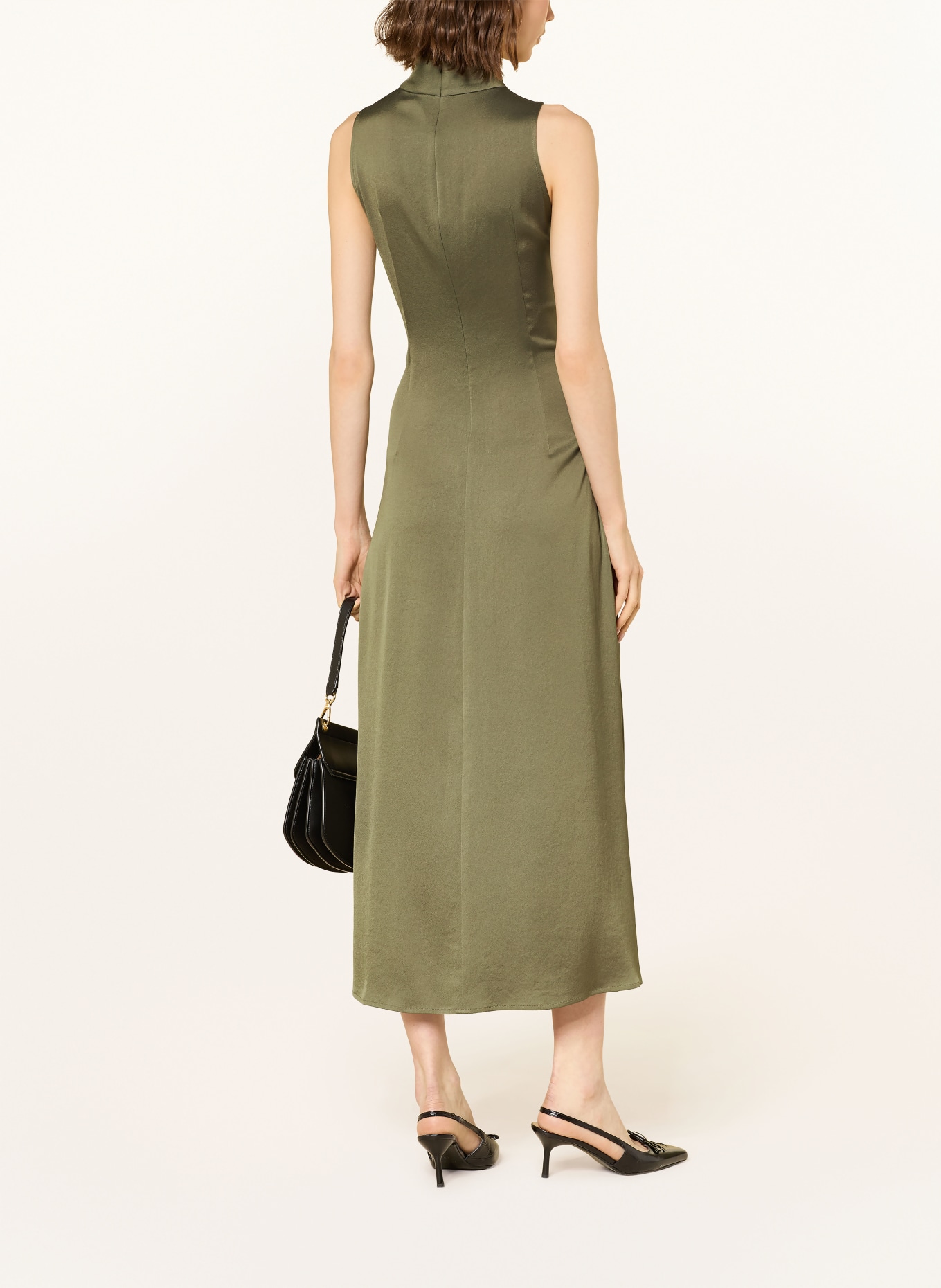 DRYKORN Satinkleid AMABEL: OLIV