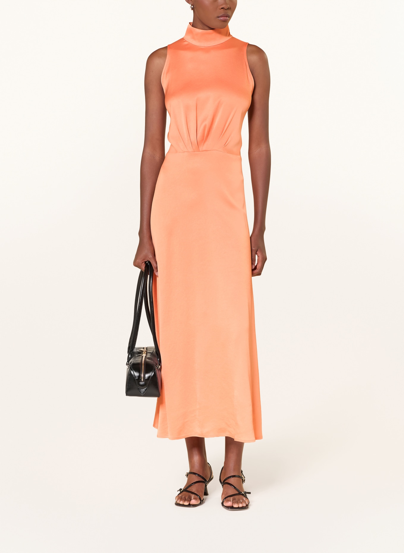 DRYKORN Satinkleid AMABEL: ORANGE