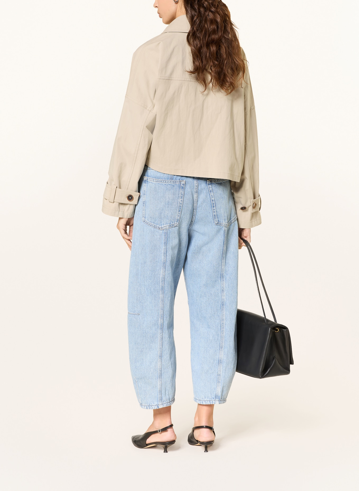 DRYKORN Trenchová bunda HELSBY: BÉŽOVÁ