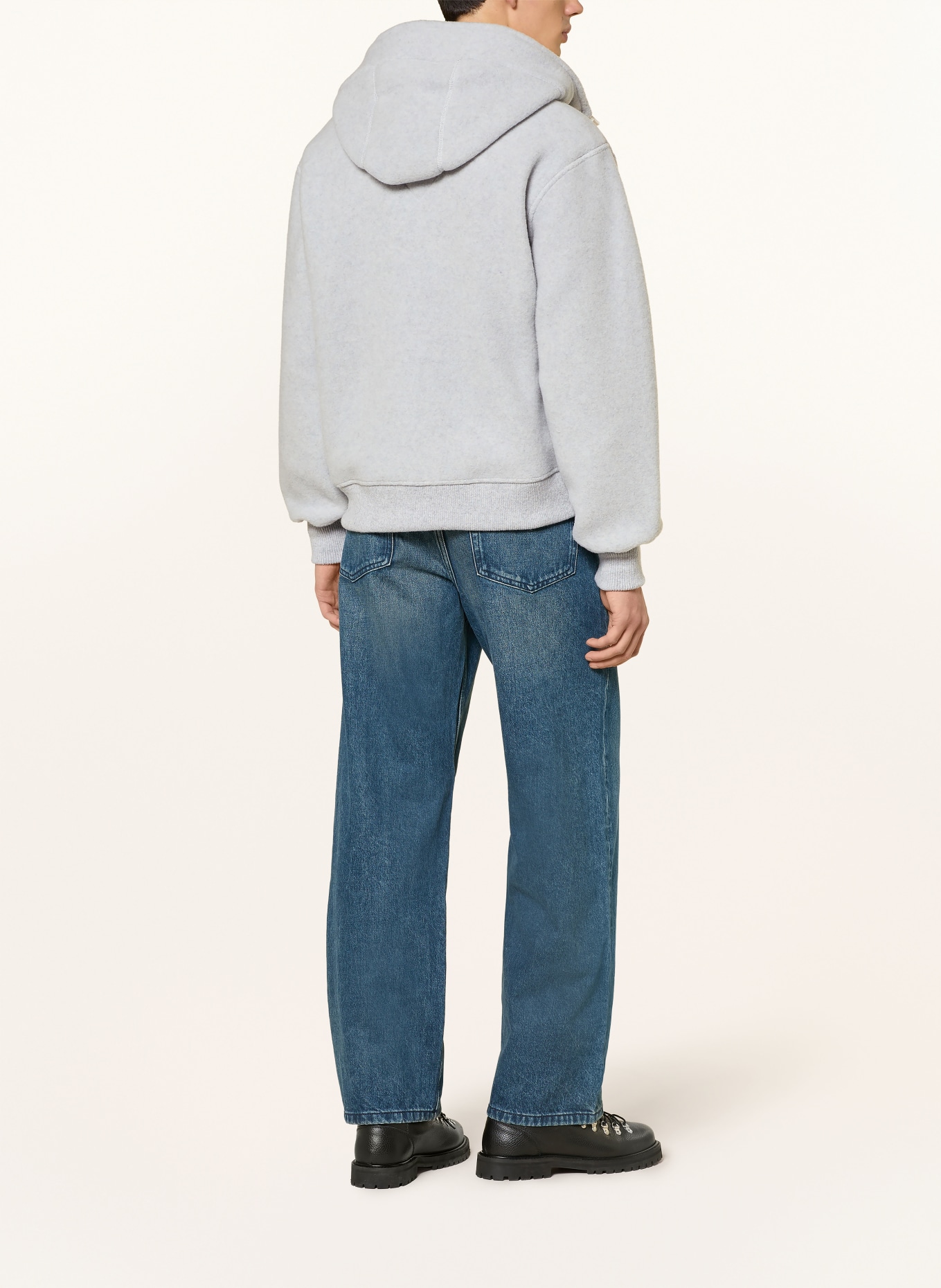 CANADA GOOSE CHILLIWACK fleece jacket: LIGHT GRAY / WHITE