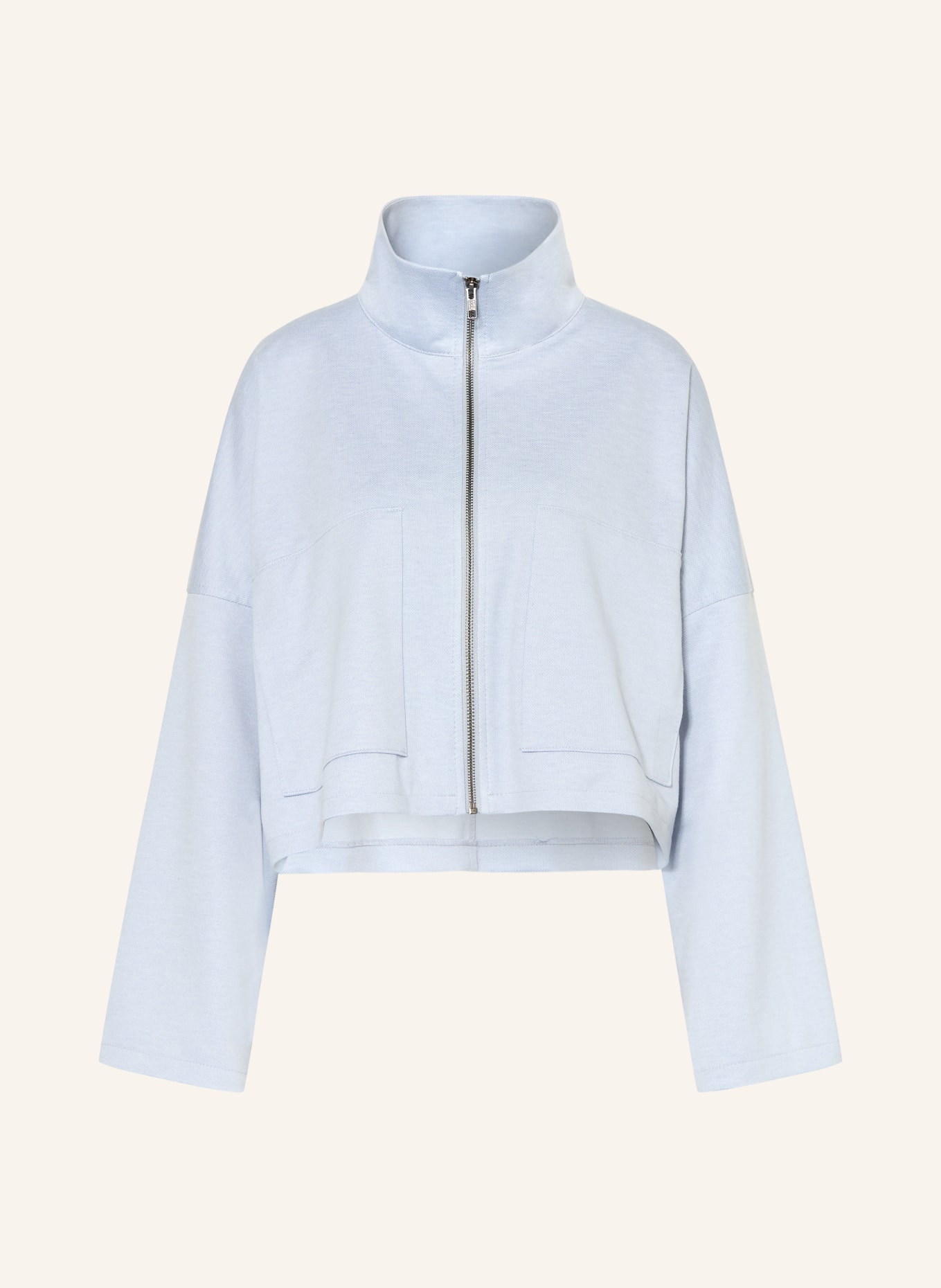 DRYKORN ELSTOW box jacket made of jersey: LIGHT BLUE