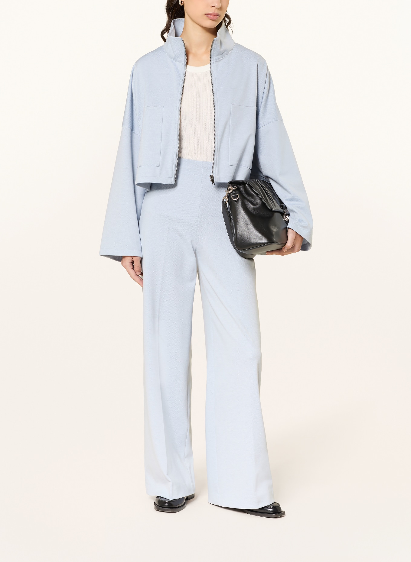 DRYKORN ELSTOW box jacket made of jersey: LIGHT BLUE