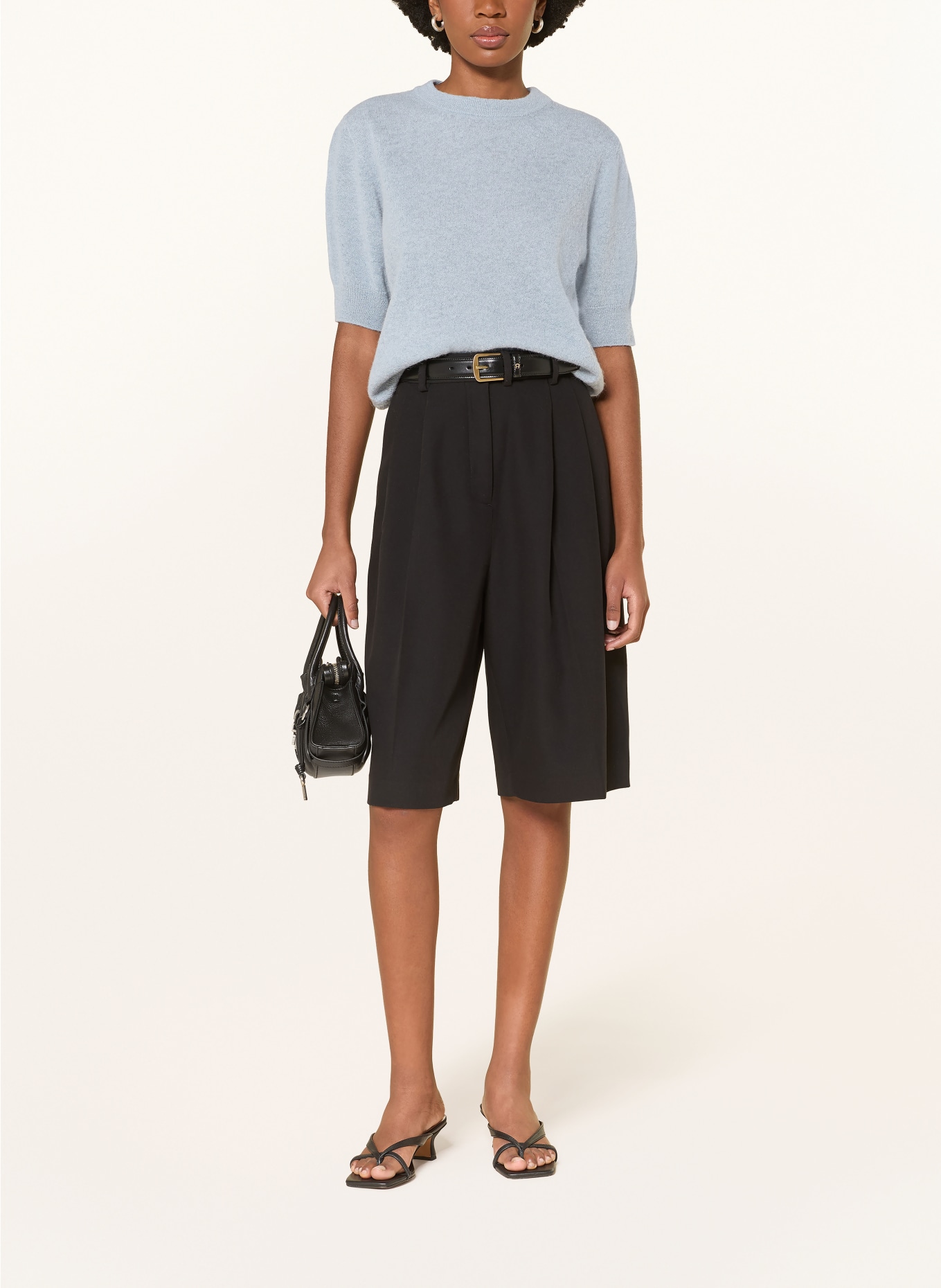 DRYKORN Strickshirt SANIDY mit Alpaka: BLAUGRAU