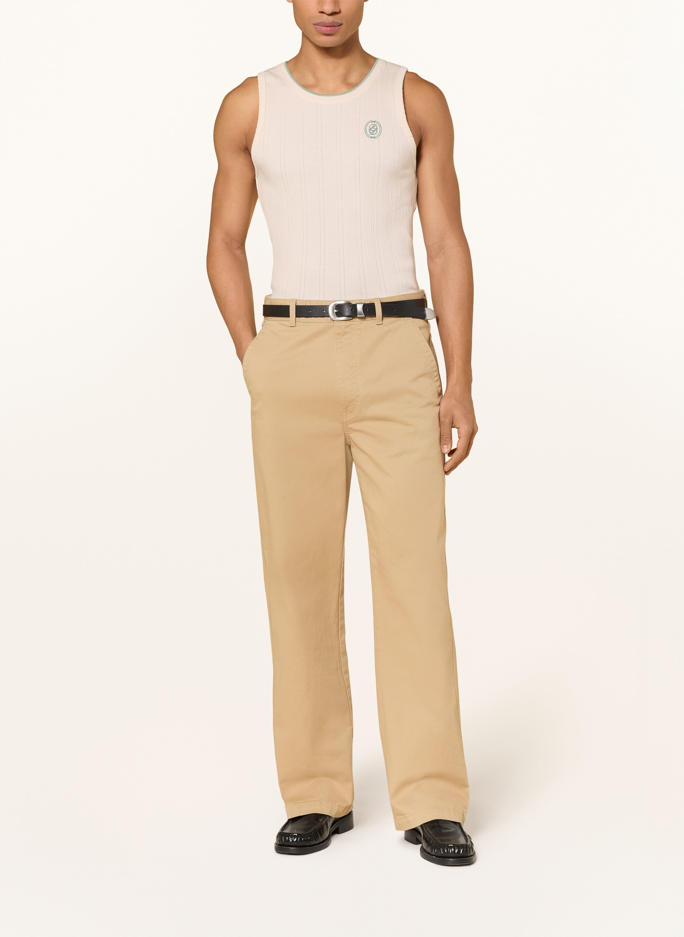 DRÔLE DE MONSIEUR pletený top: REŽNÁ / PETROLEJOVÁ