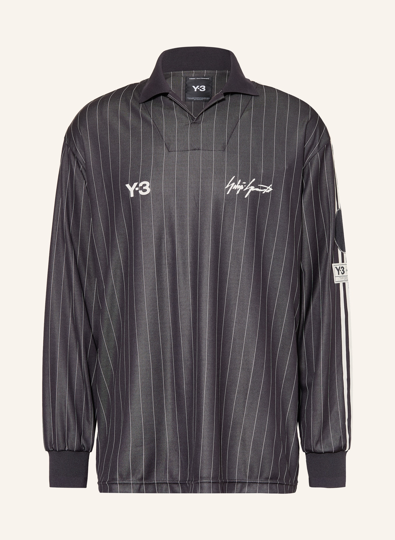 Y-3 Long-sleeved shirt ZINEDINE ZIDANE: BLACK / WHITE