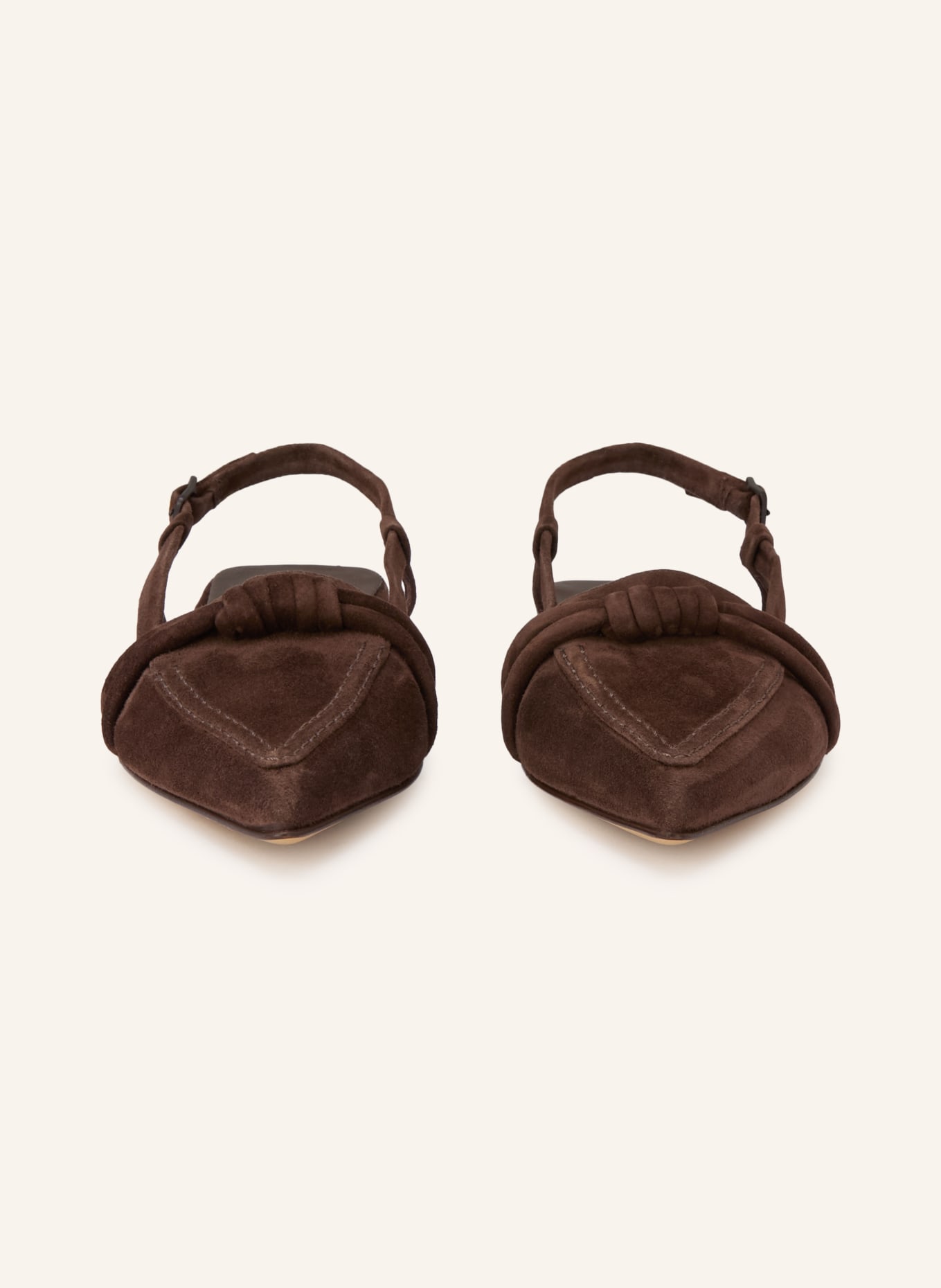 POMME D'OR Slingballerinas ANYA: DARK BROWN