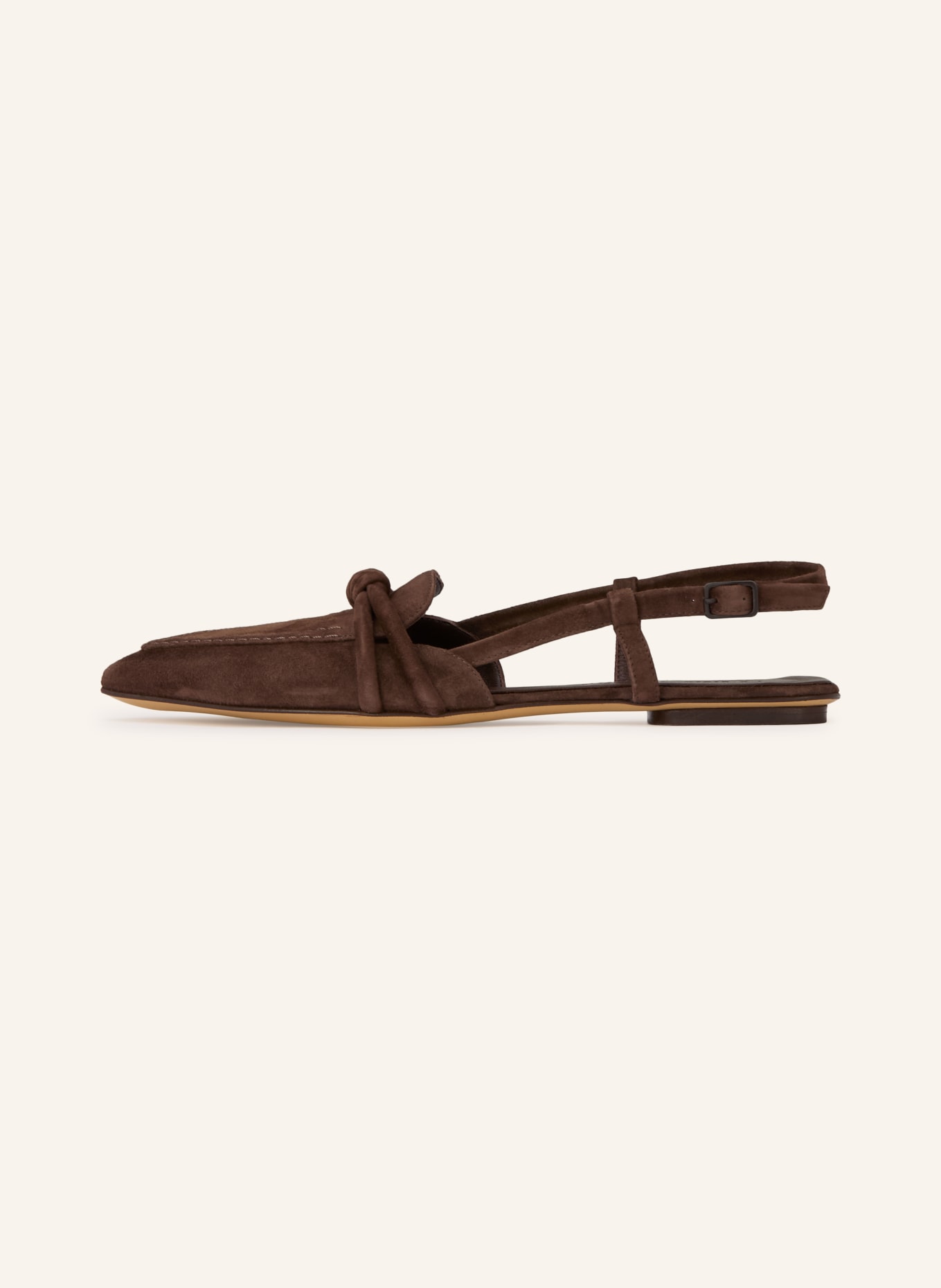 POMME D'OR Slingballerinas ANYA: DARK BROWN