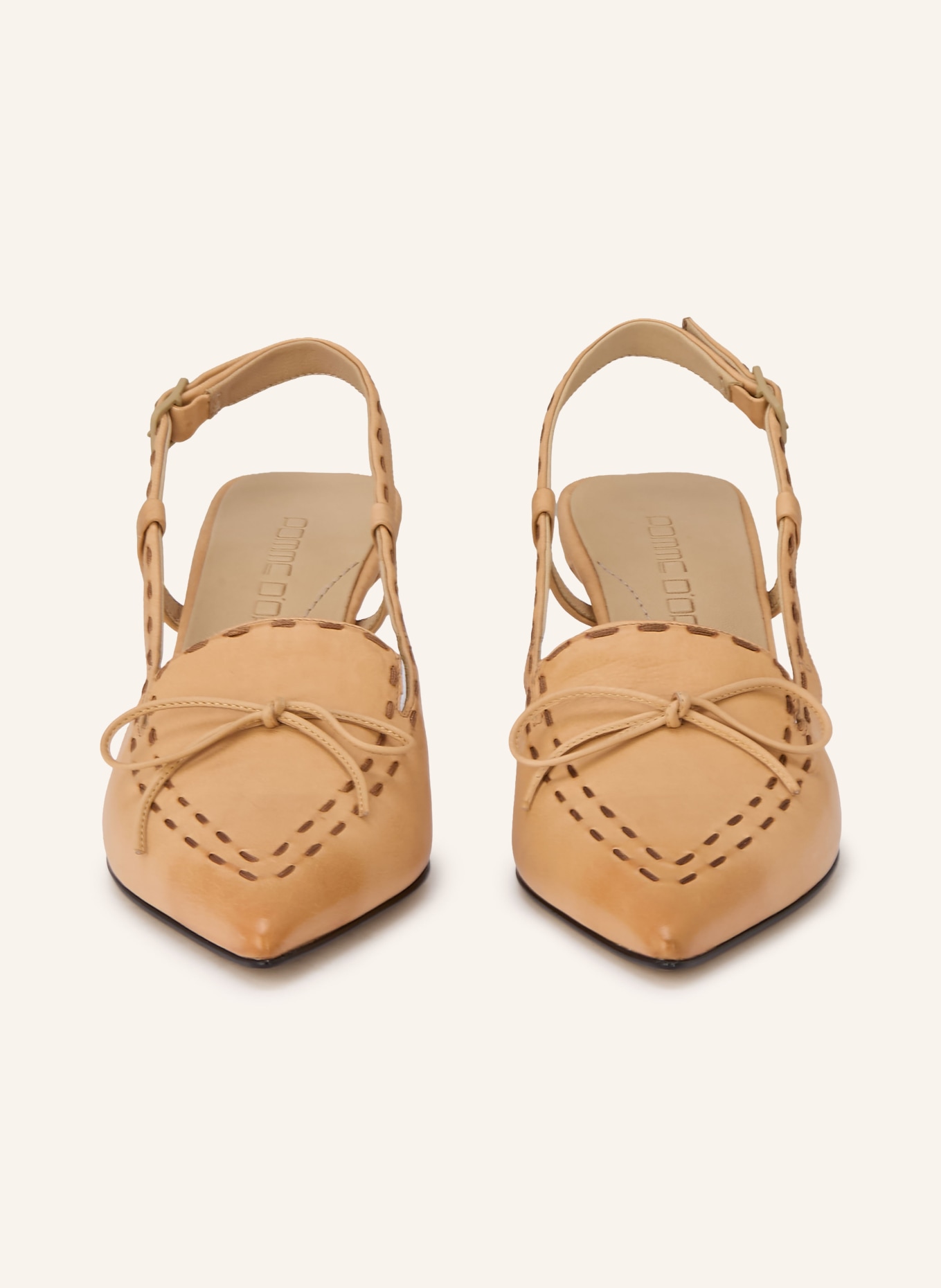 POMME D'OR HENRIETTE slingback pumps: BEIGE