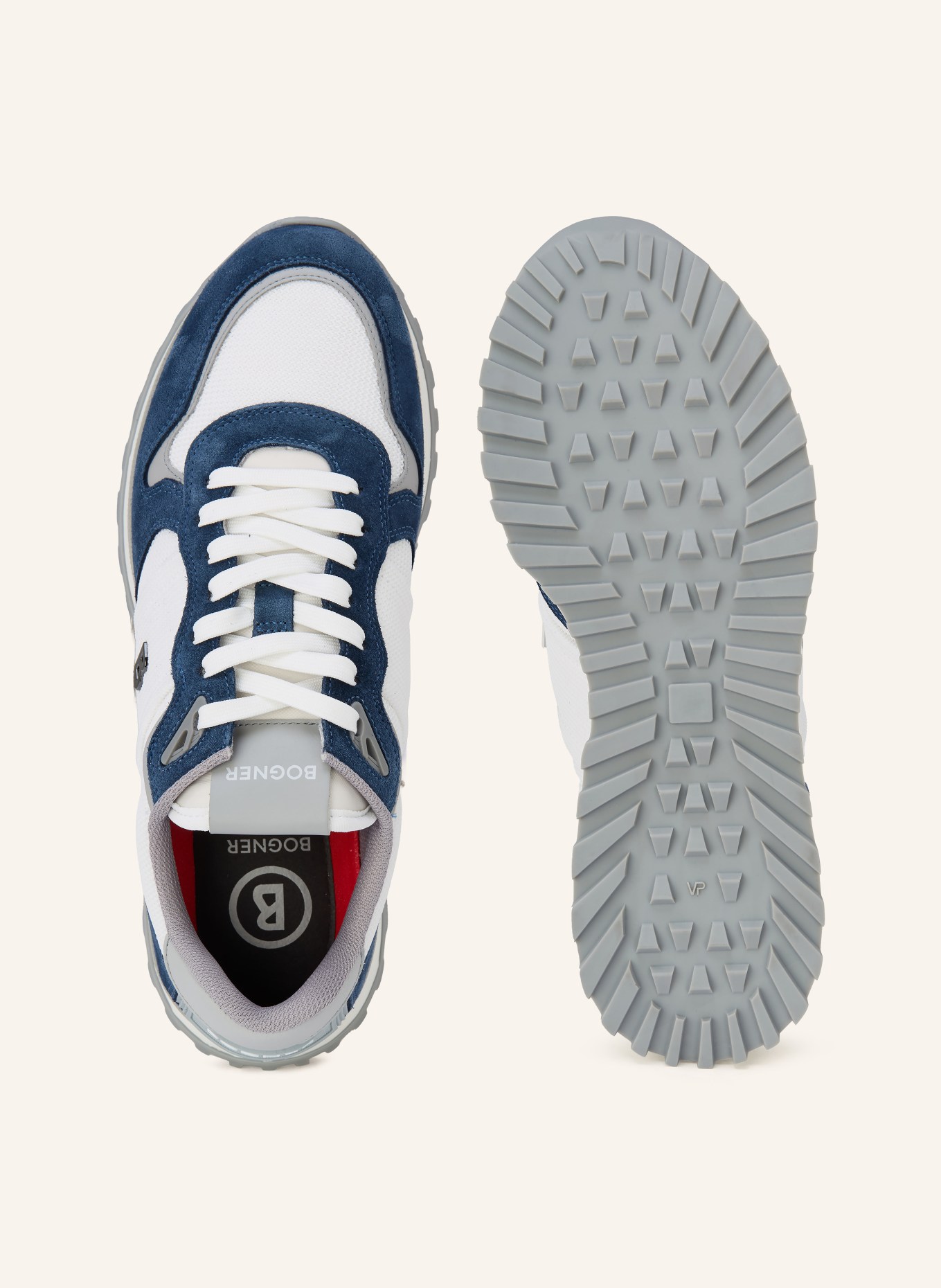 BOGNER NEWPORT sneaker: BLUE / GRAY / WHITE