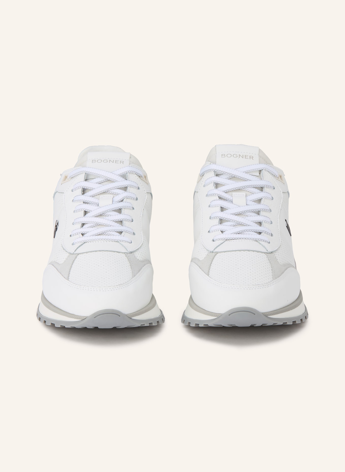 BOGNER NEWPORT sneaker: WHITE / LIGHT GRAY / GRAY