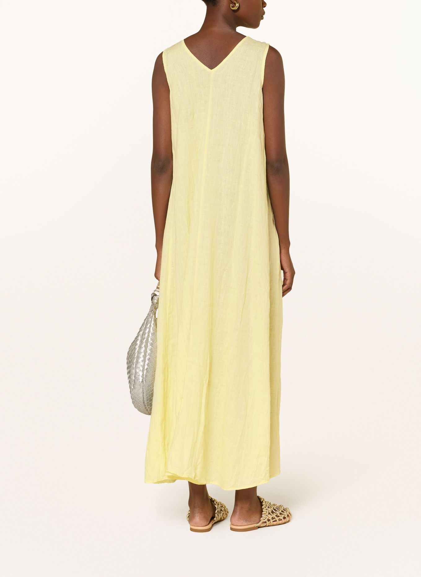 TONNO & PANNA robe en lin: JAUNE CLAIR