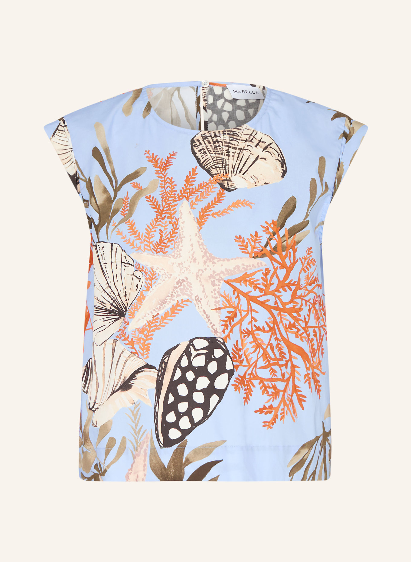 MARELLA halenka: TMAVĚ MODRÁ / ORANŽOVÁ / ČERNÁ