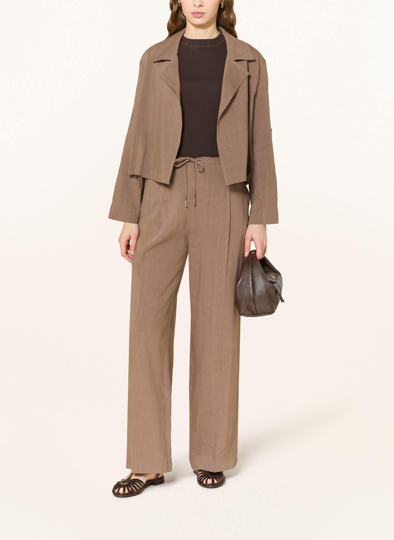 MARELLA Blazer with linen: BROWN