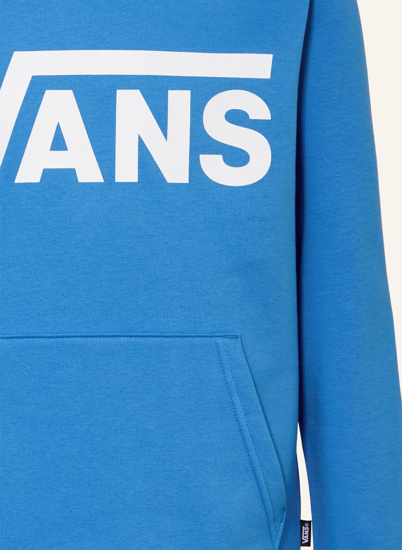 VANS Sweat à capuche CLASSIC II: BLEU / BLANC