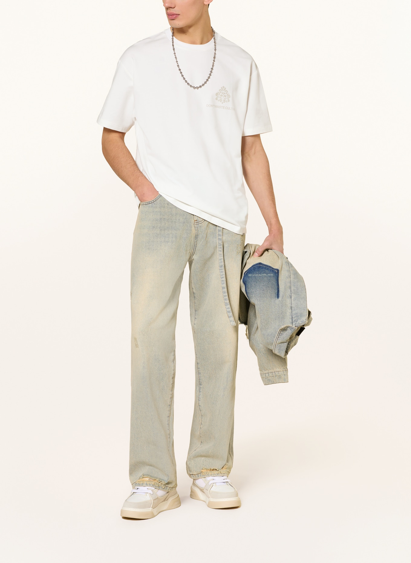 don't waste culture T-shirt AZEMARI: BLANC