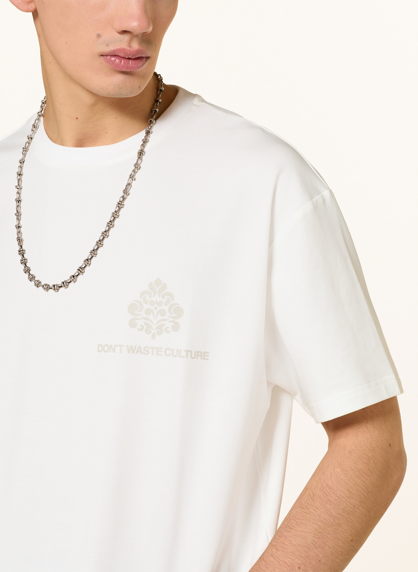 don't waste culture T-shirt AZEMARI: BLANC