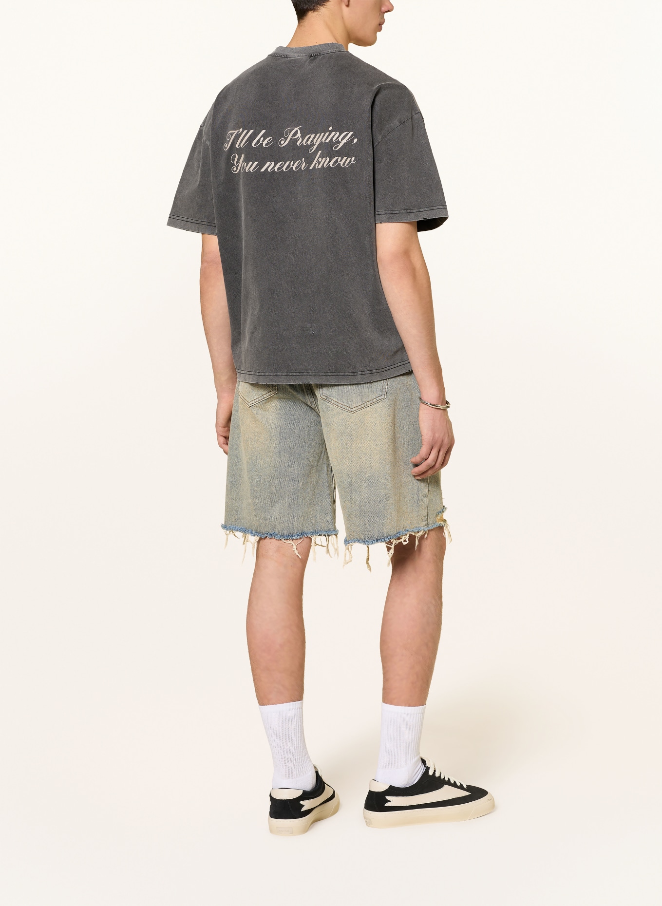 don't waste culture T-shirt TENRIKO: GRIS FONCÉ