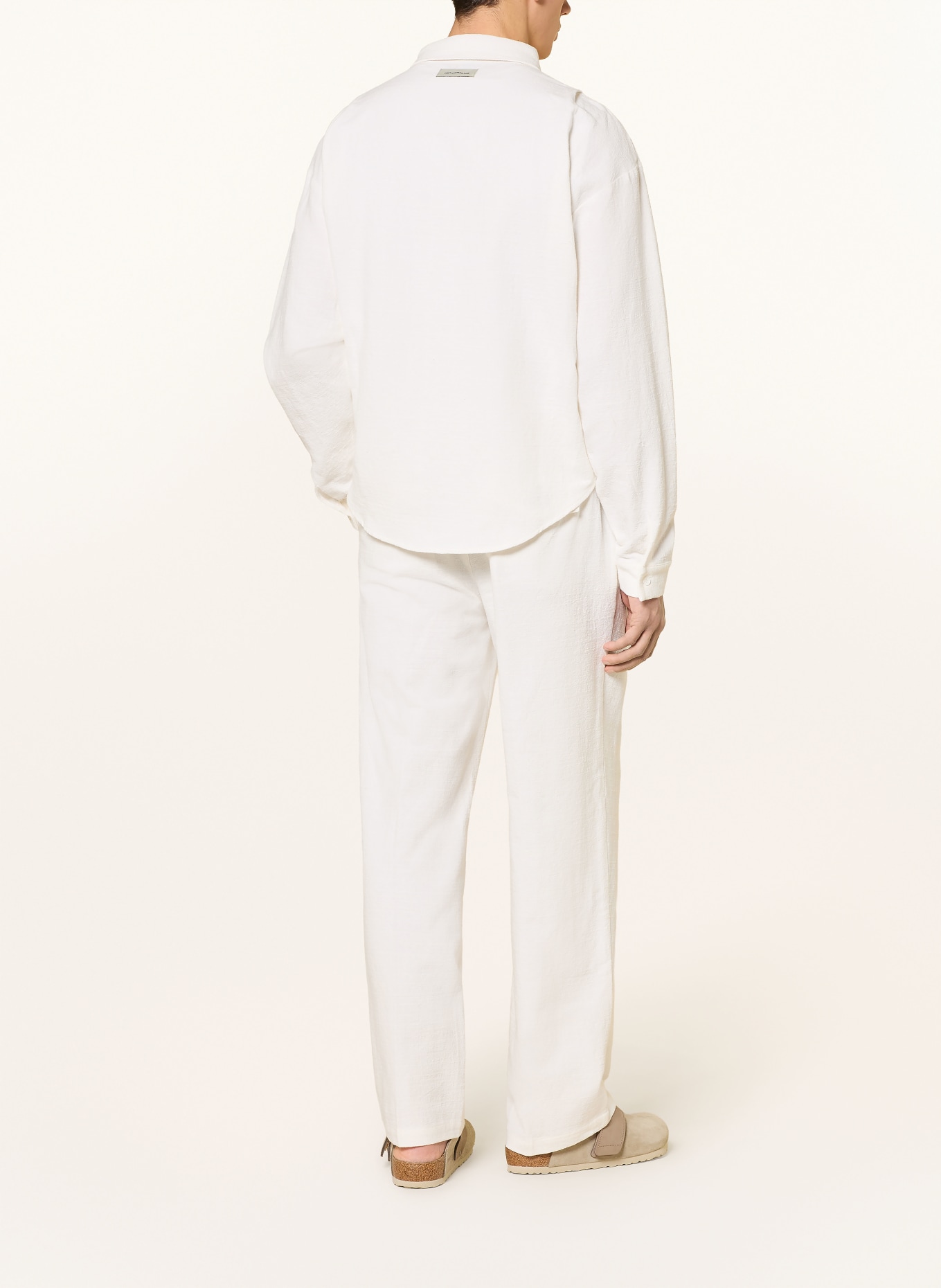 don't waste culture ALURETTE Regular Fit pants with linen: WHITE