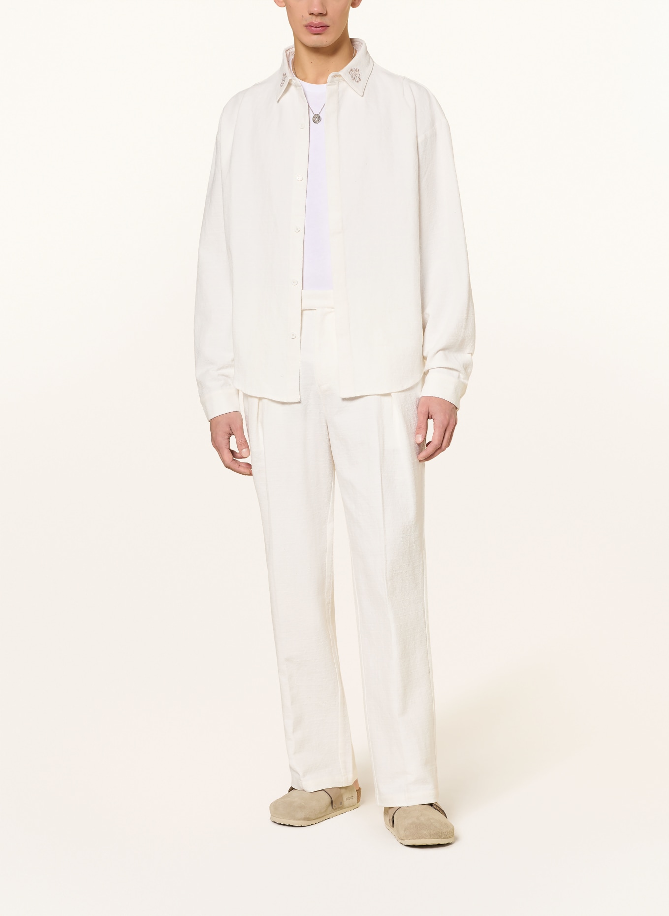 don't waste culture Overshirt AURELIENN: WIT