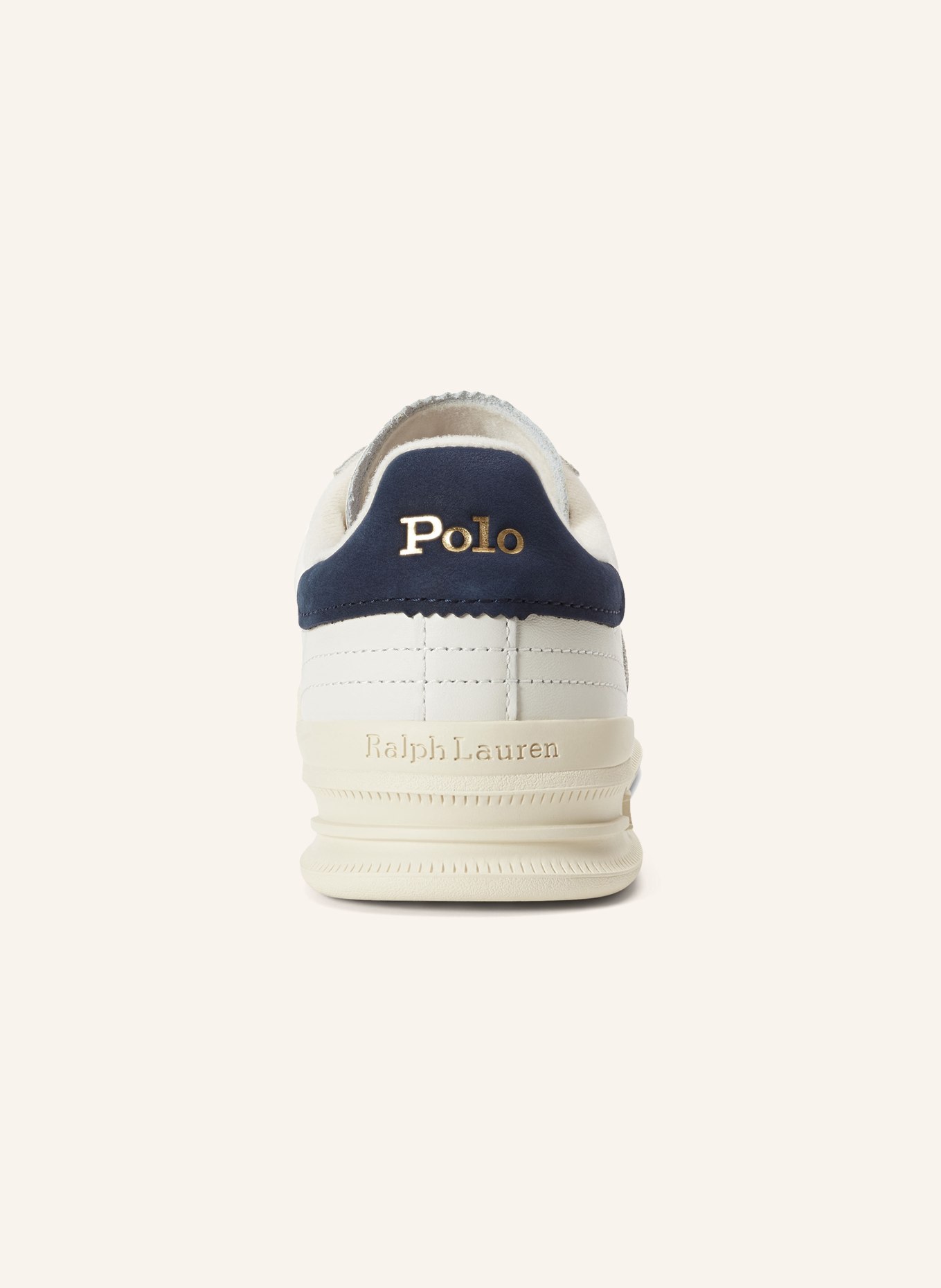POLO RALPH LAUREN sneaker: WHITE / LIGHT GRAY / DARK BLUE