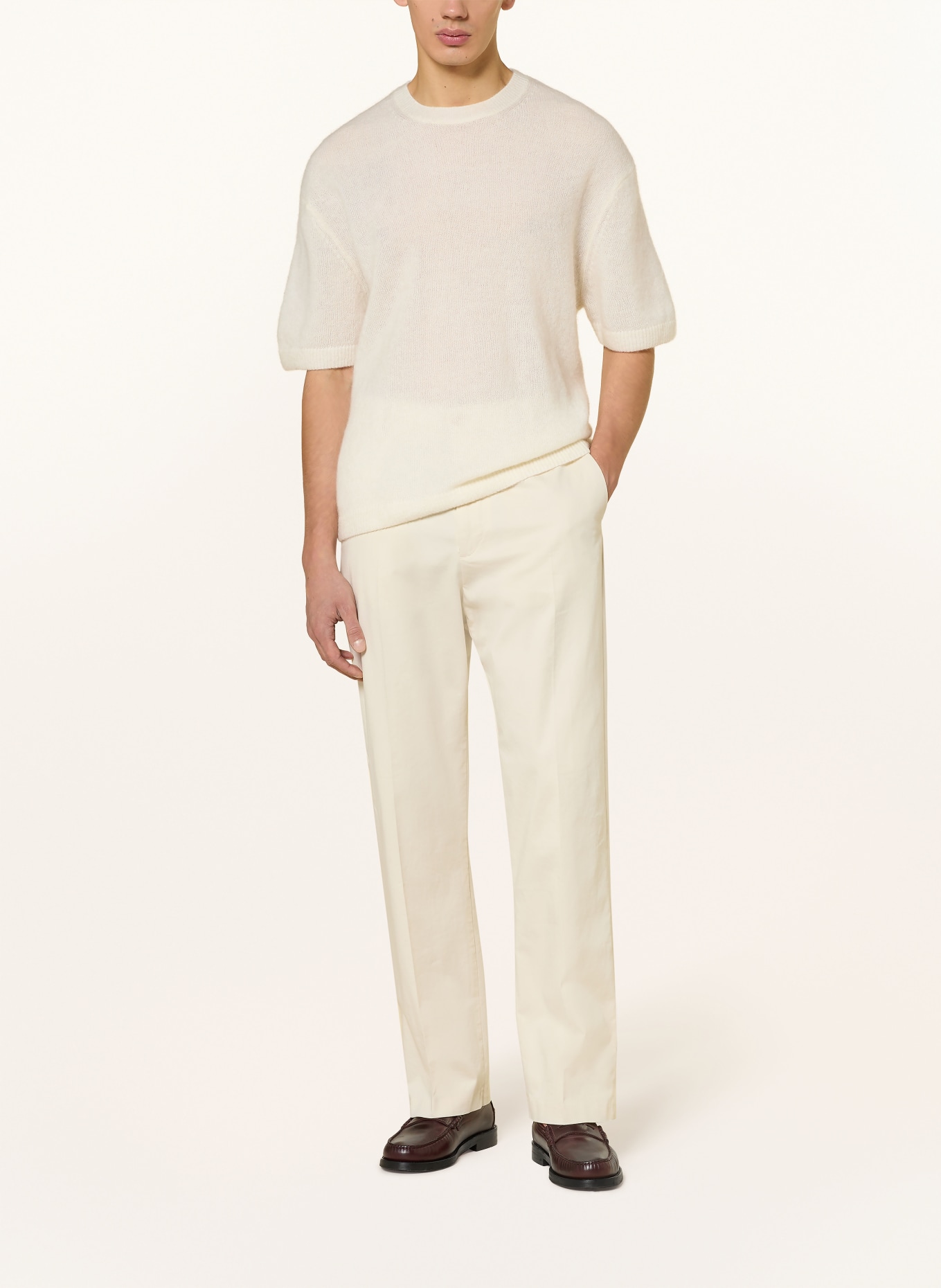 studio seidensticker Strickshirt aus Mohair: ECRU